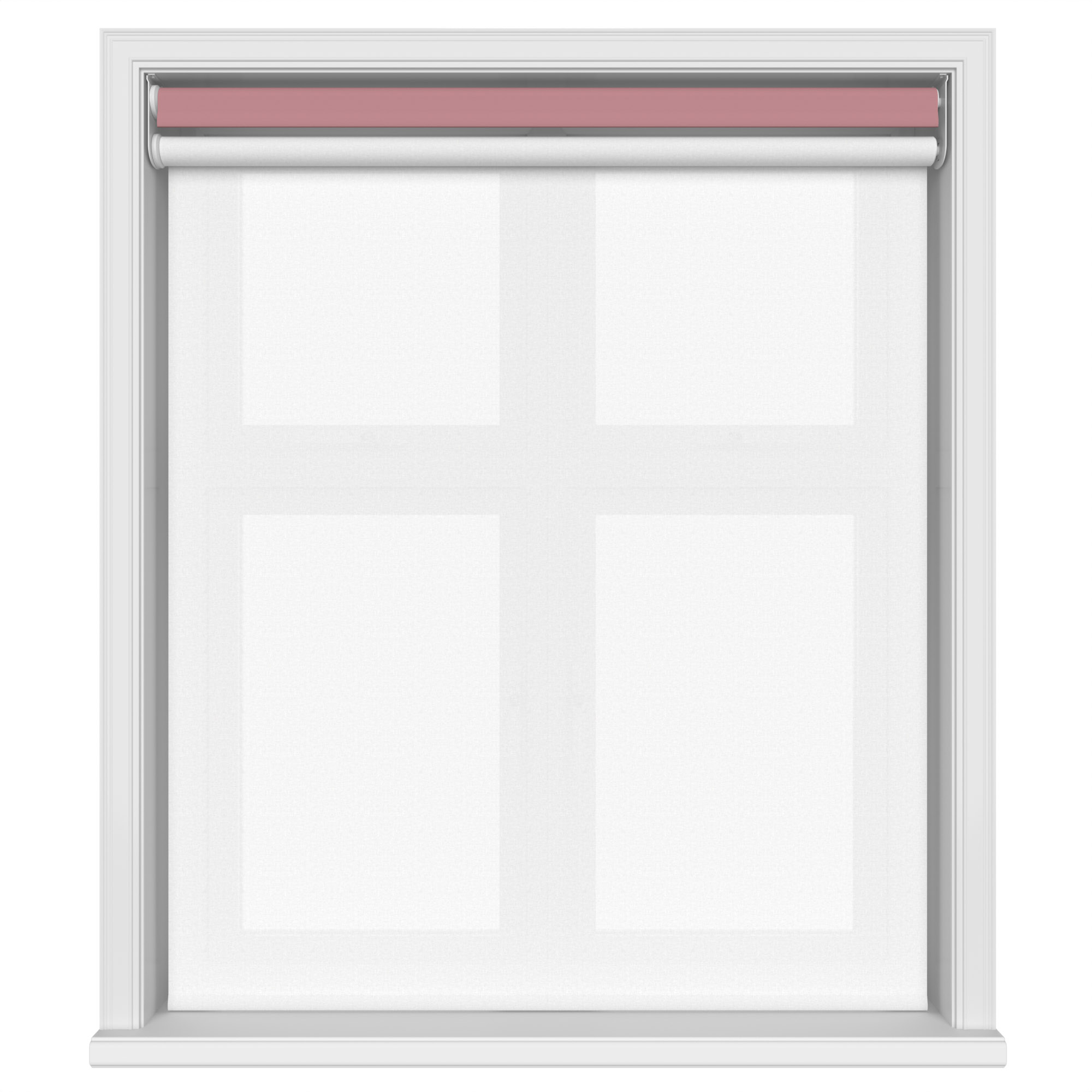 Dover Blackout Rosy Dawn Motorised Double Roller Blind - Image 3