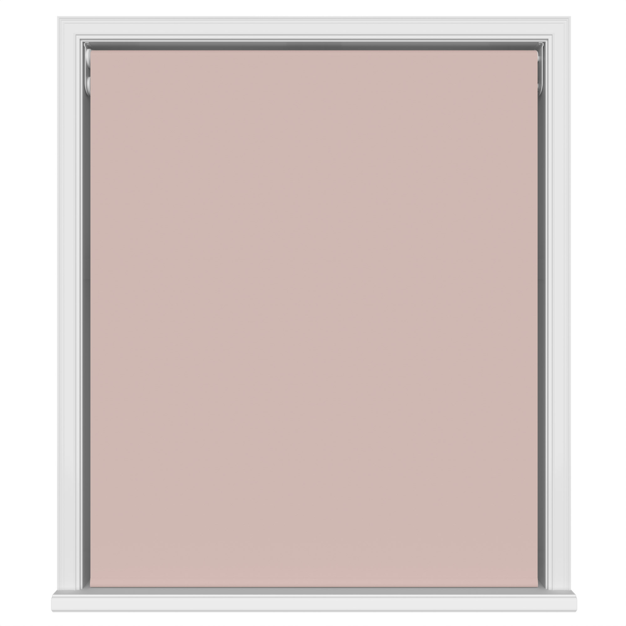 Dover Blackout Blush Pink Motorised Double Roller Blind - Image 2