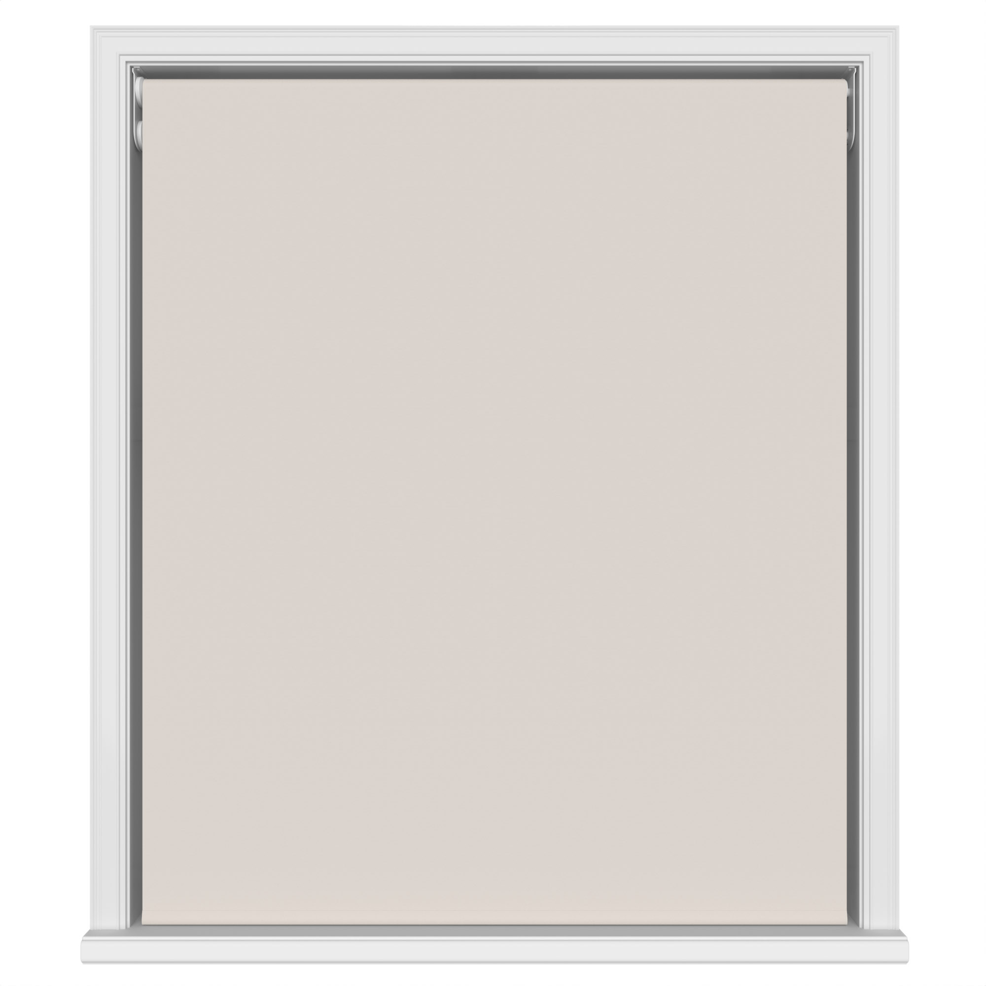 Dover Blackout Soft Dove Motorised Double Roller Blind - Image 2