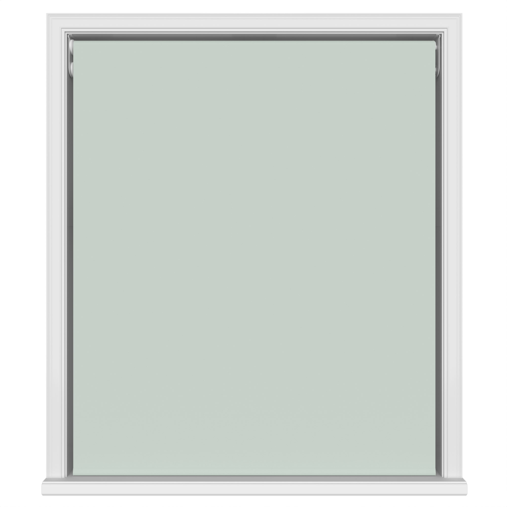 Dover Blackout Powdered Blue Motorised Double Roller Blind - Image 2