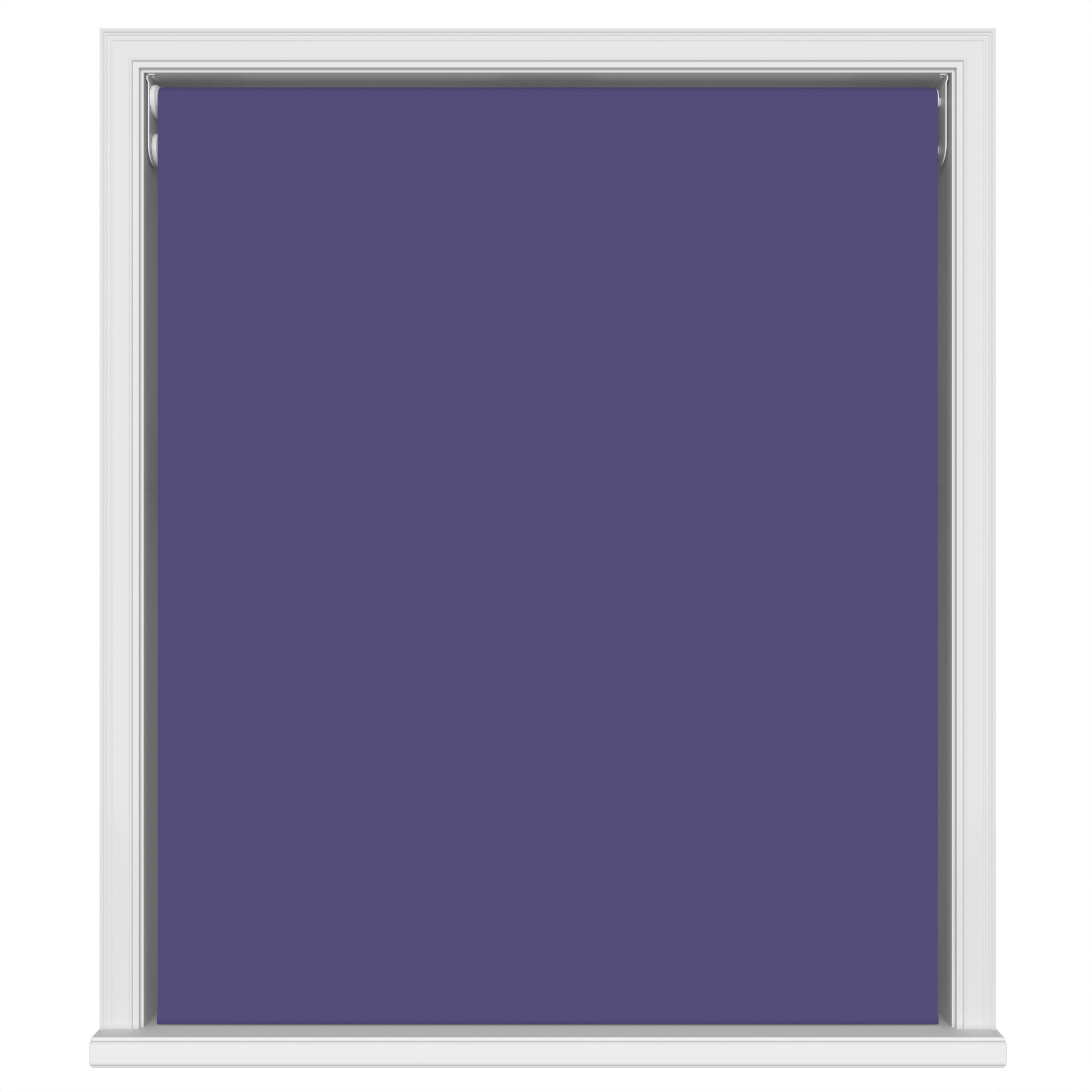 Dover Blackout Majestic Violet Motorised Double Roller Blind - Image 2