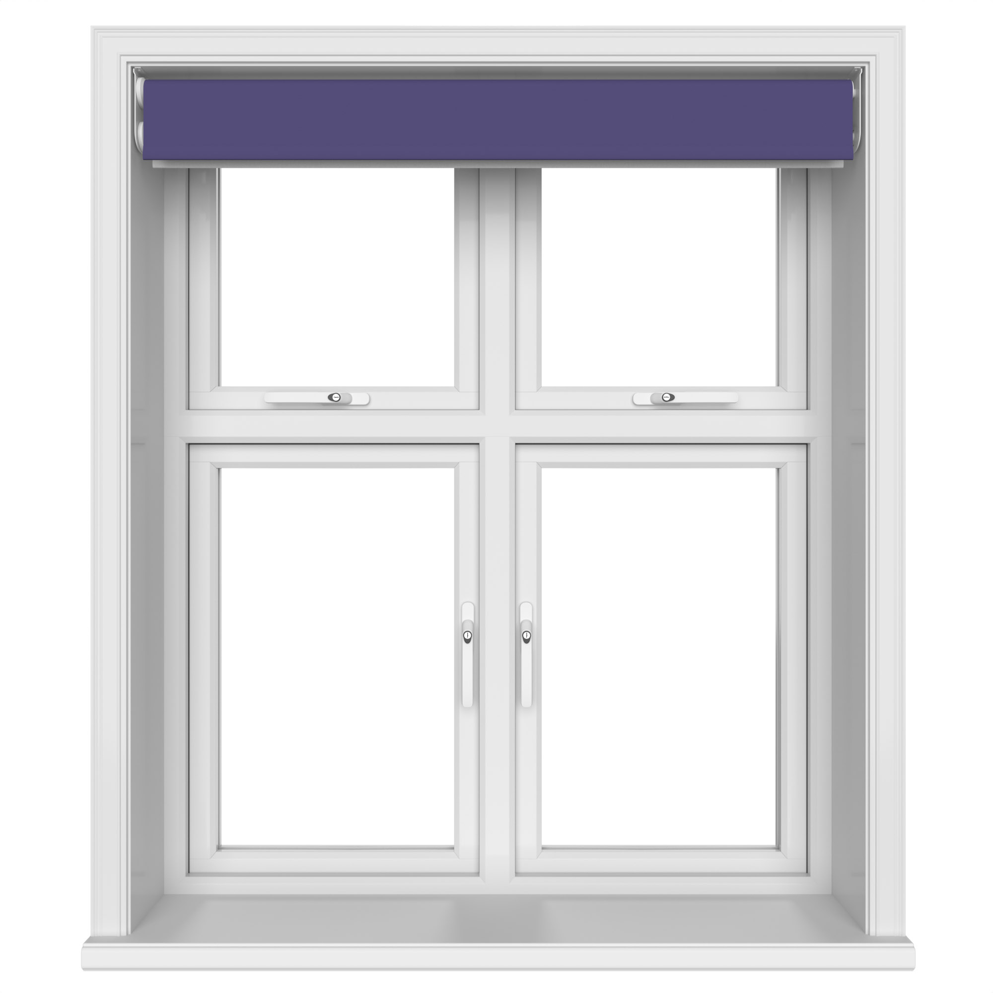 Dover Blackout Majestic Violet Motorised Double Roller Blind - Image 6