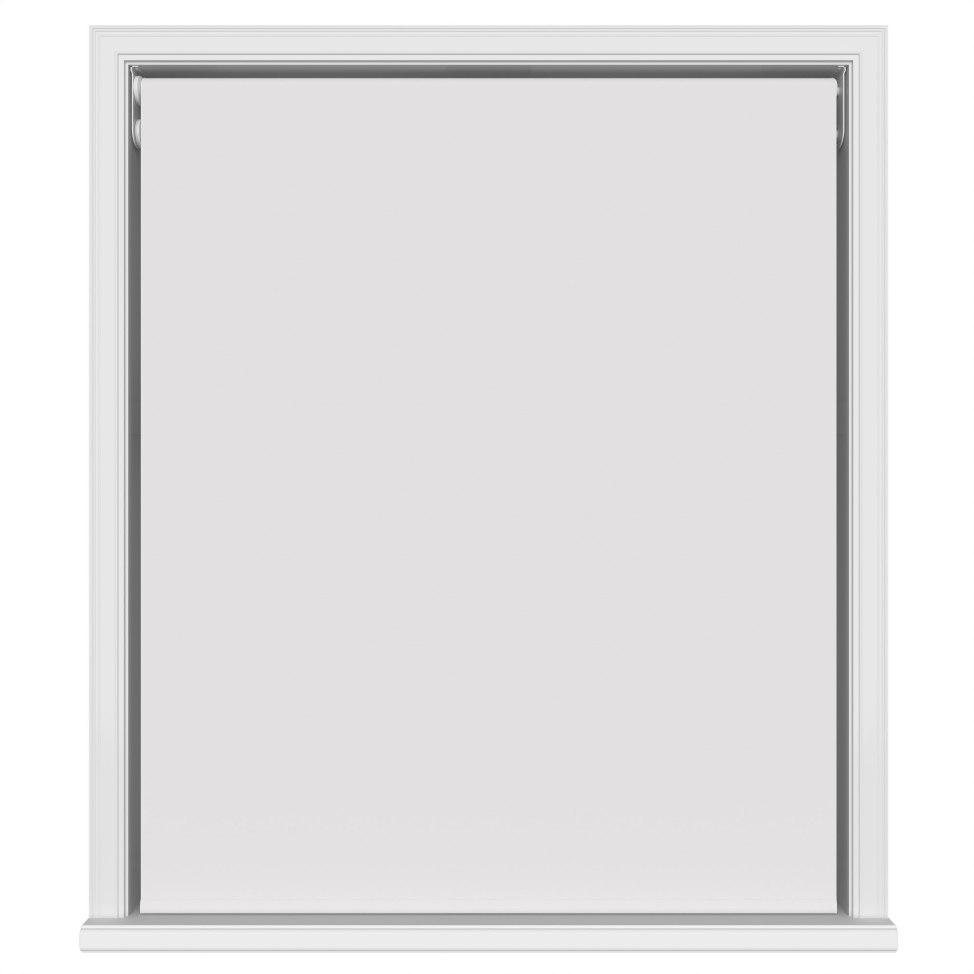 Dover Blackout Frosted White Motorised Double Roller Blind - Image 2
