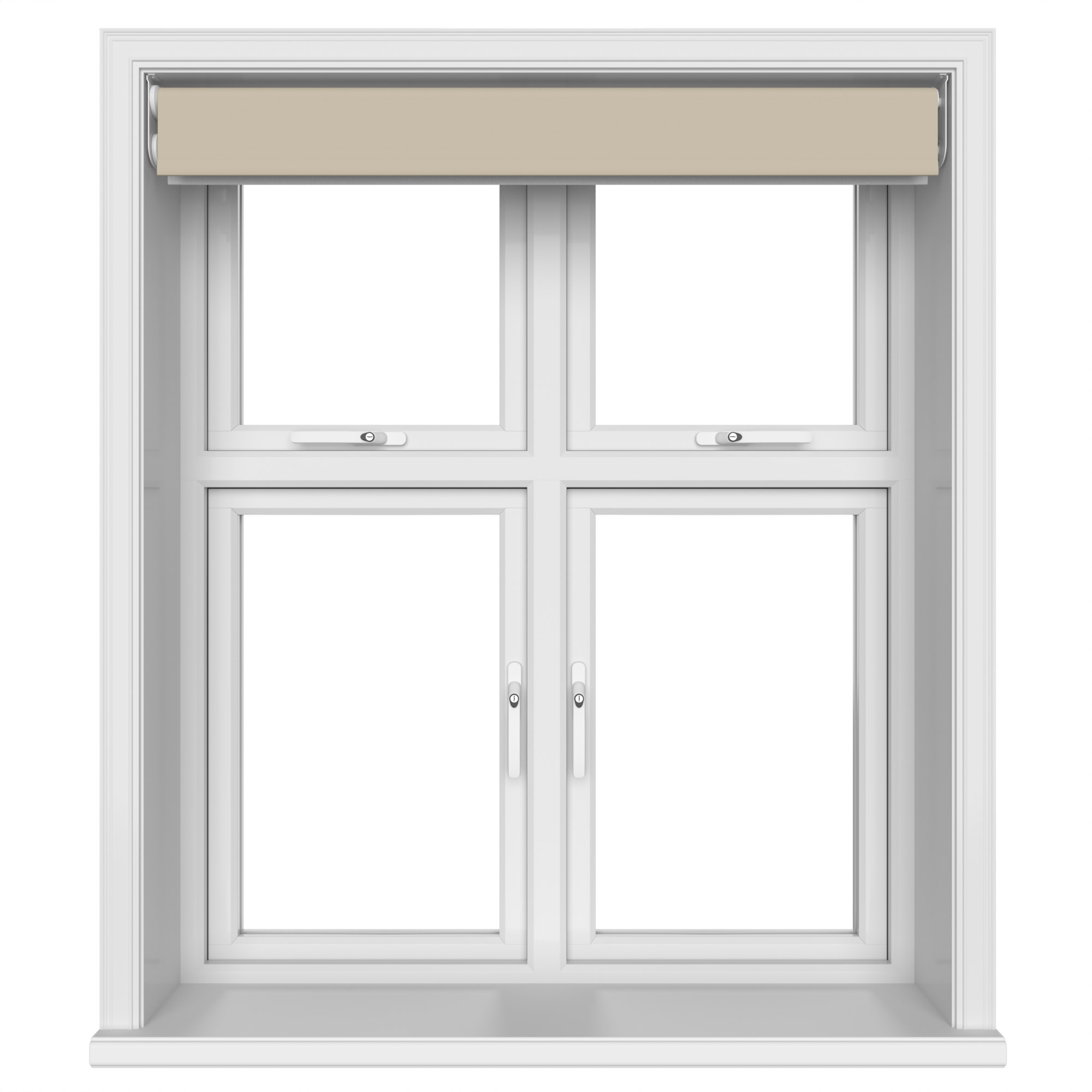 Dover Blackout Sandy Beige Motorised Double Roller Blind - Image 6