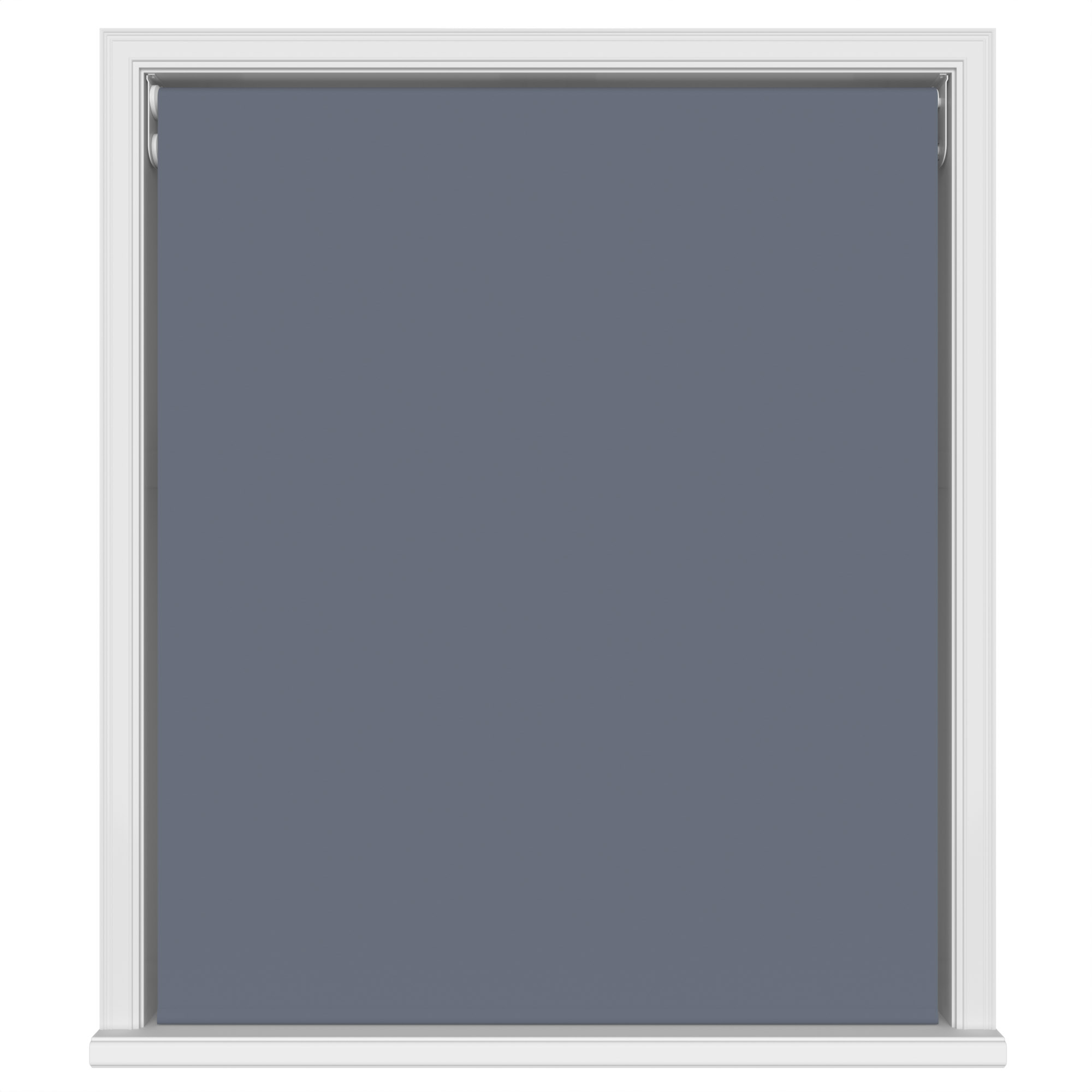 Dover Blackout Twilight Blue Motorised Double Roller Blind - Image 2