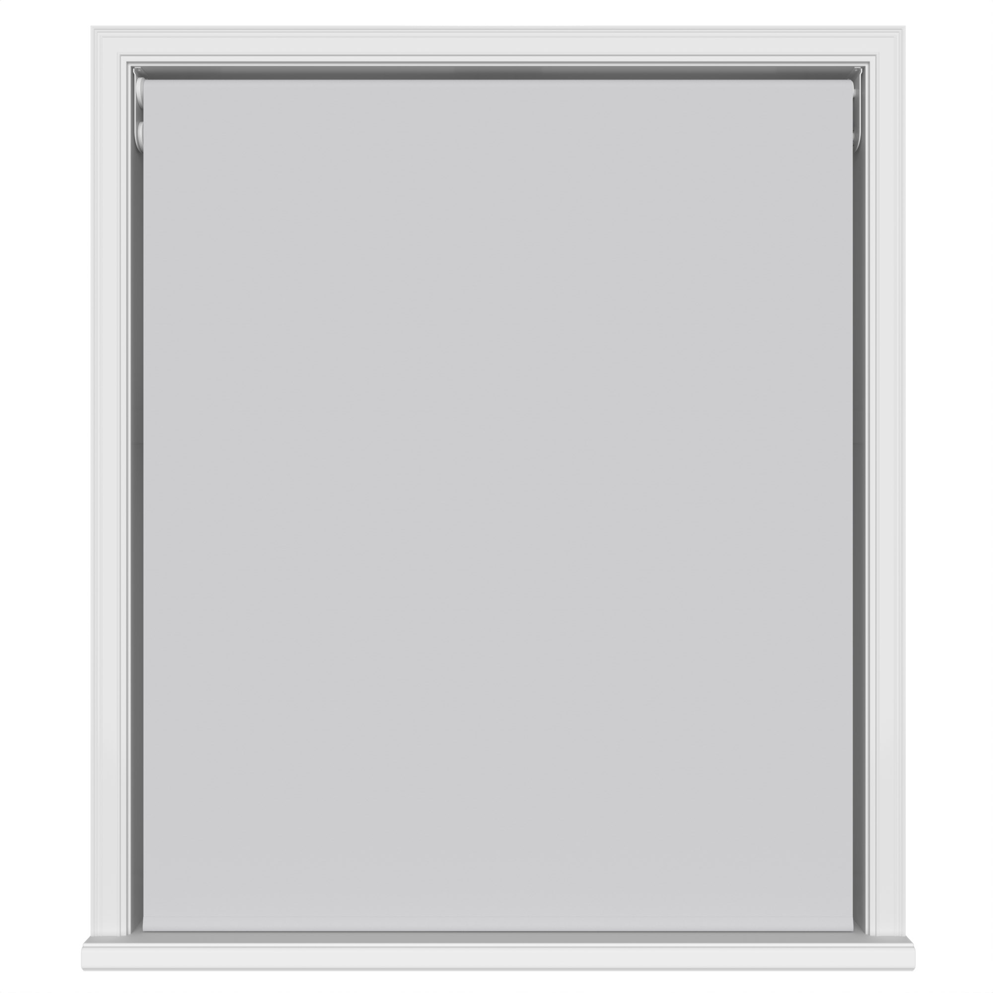 Dover Blackout Subtle Grey Motorised Double Roller Blind - Image 2