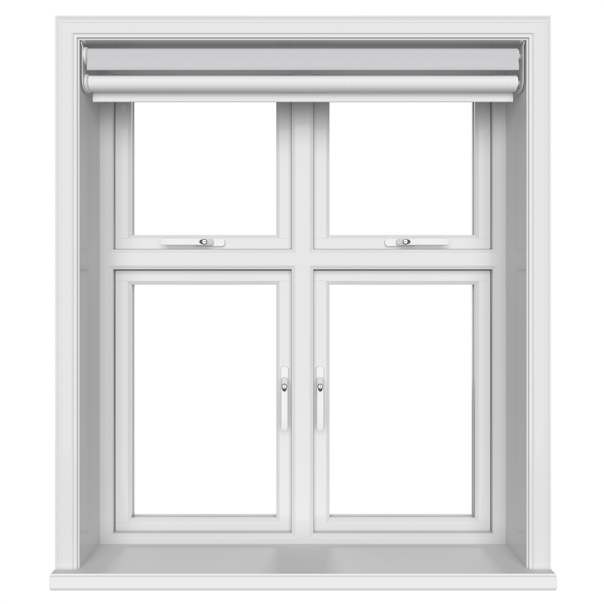 Dover Blackout Subtle Grey Motorised Double Roller Blind - Image 5