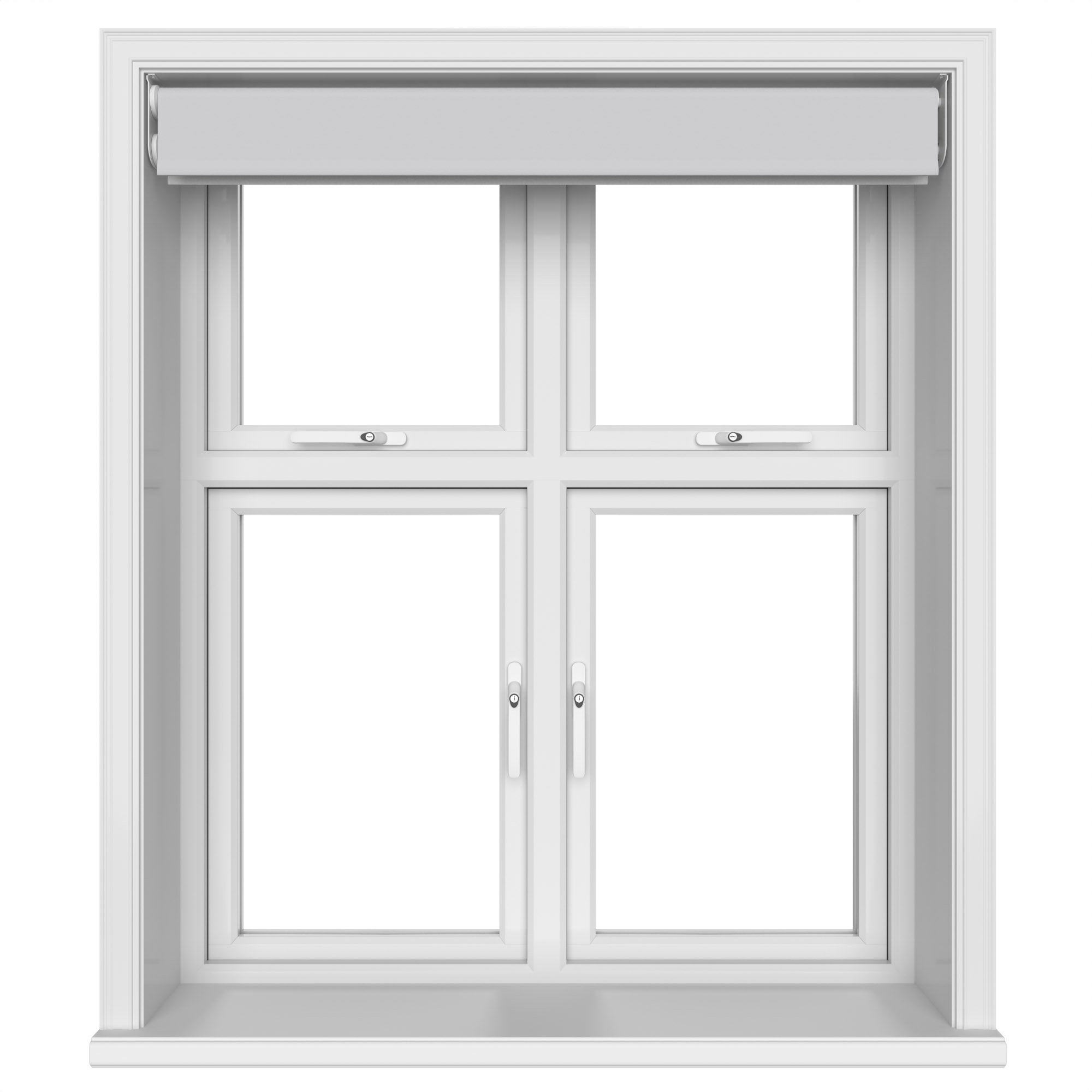 Dover Blackout Subtle Grey Motorised Double Roller Blind - Image 6