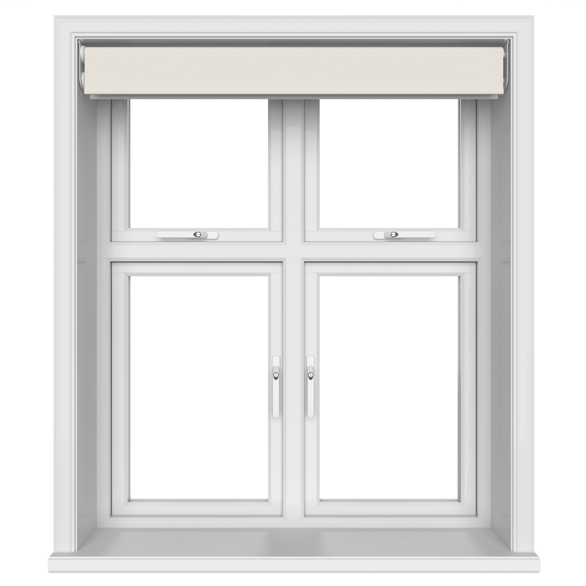 Dover Blackout Cream Whisper Motorised Double Roller Blind - Image 6