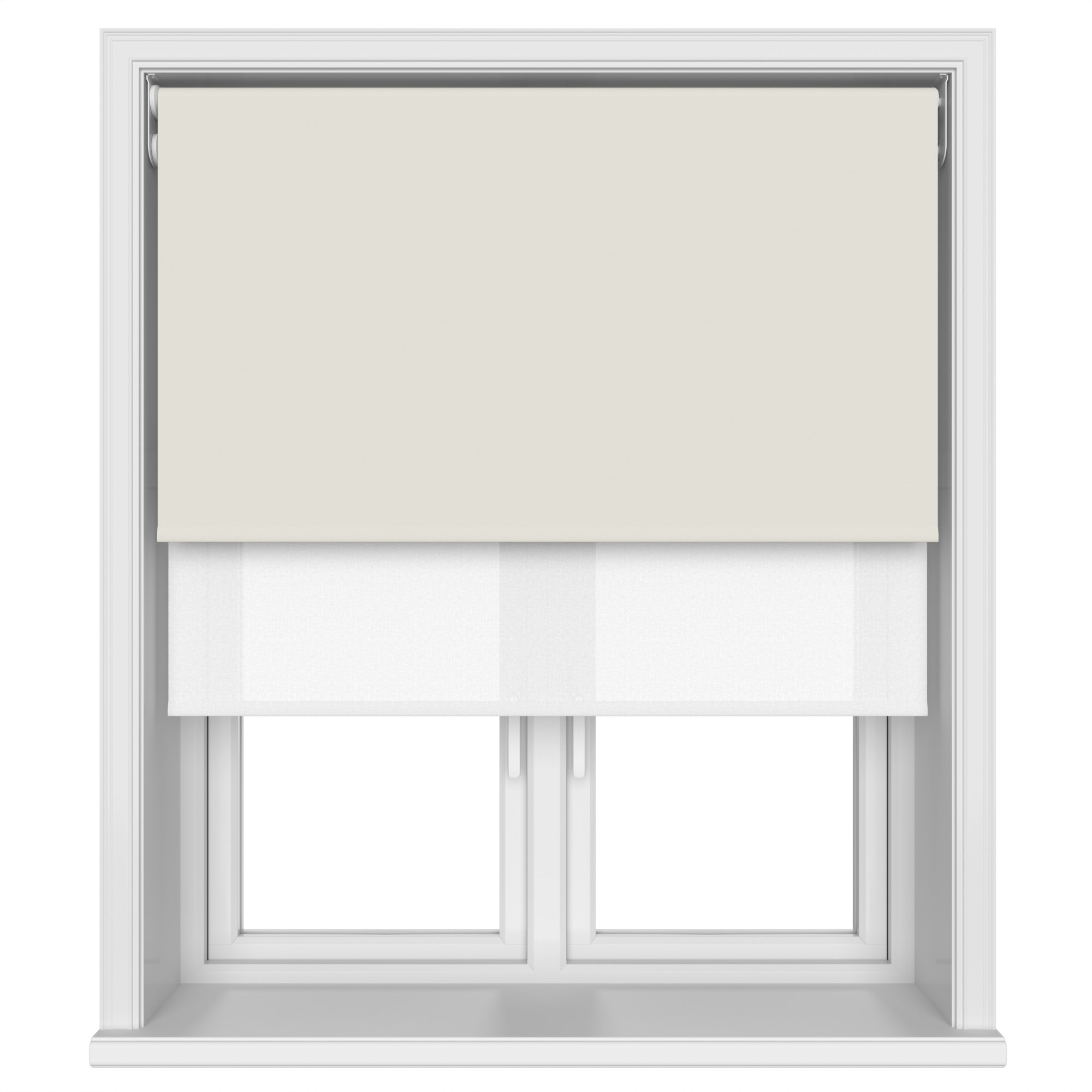 Dover Blackout Shell Motorised Double Roller Blind - Image 4