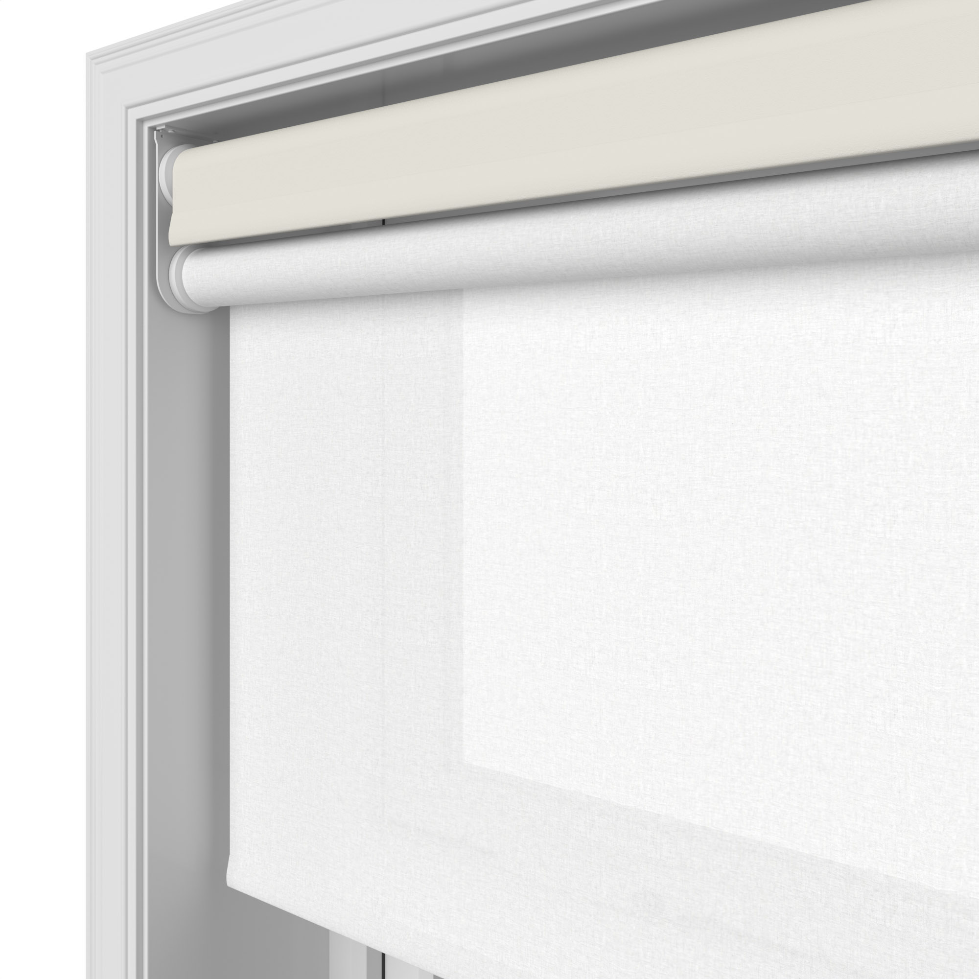 Dover Blackout Shell Motorised Double Roller Blind - Image 7