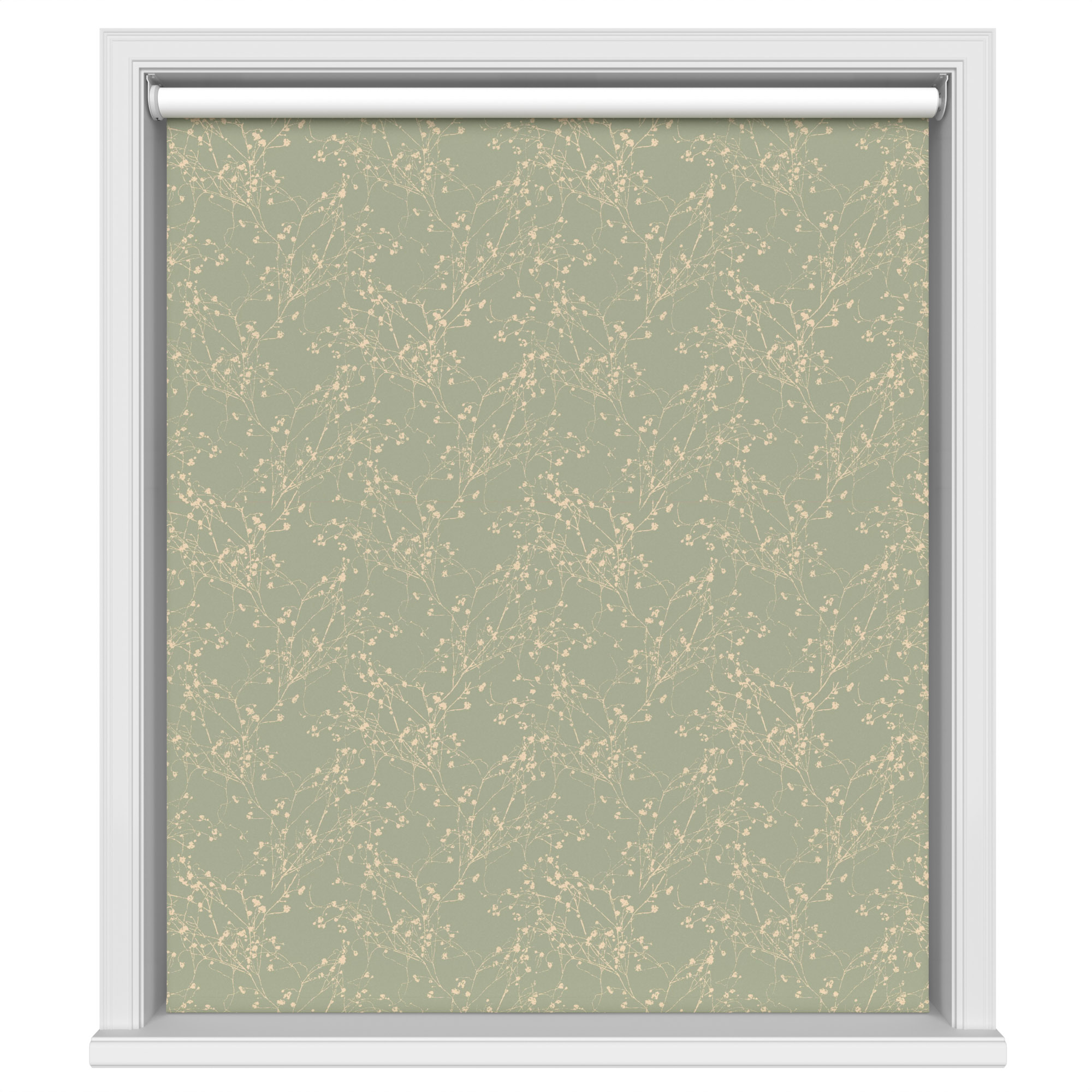 Vale Blackout Lily Pad Motorised Roller Blind - Image 2