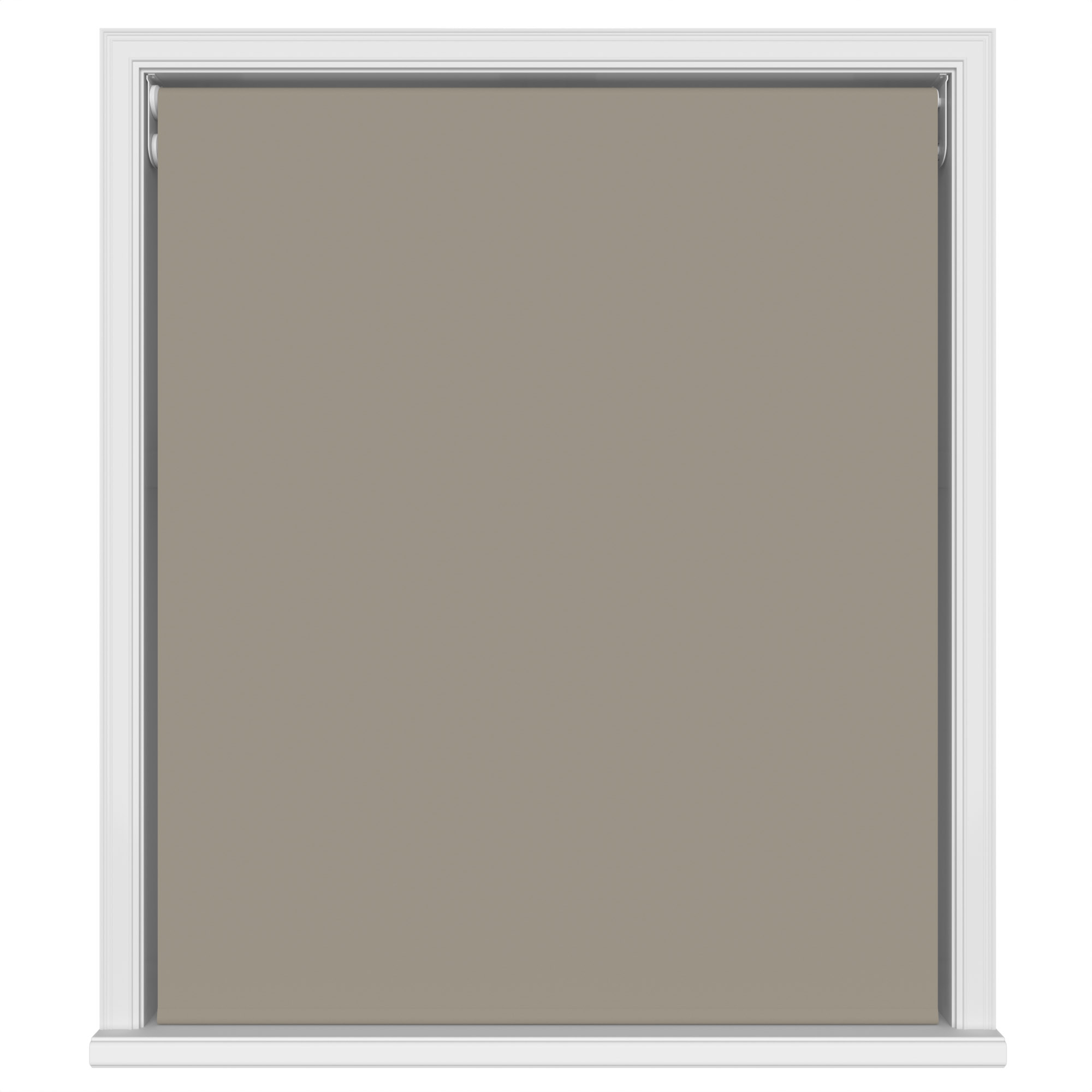 Dover Blackout Mushroom Beige Motorised Double Roller Blind - Image 2