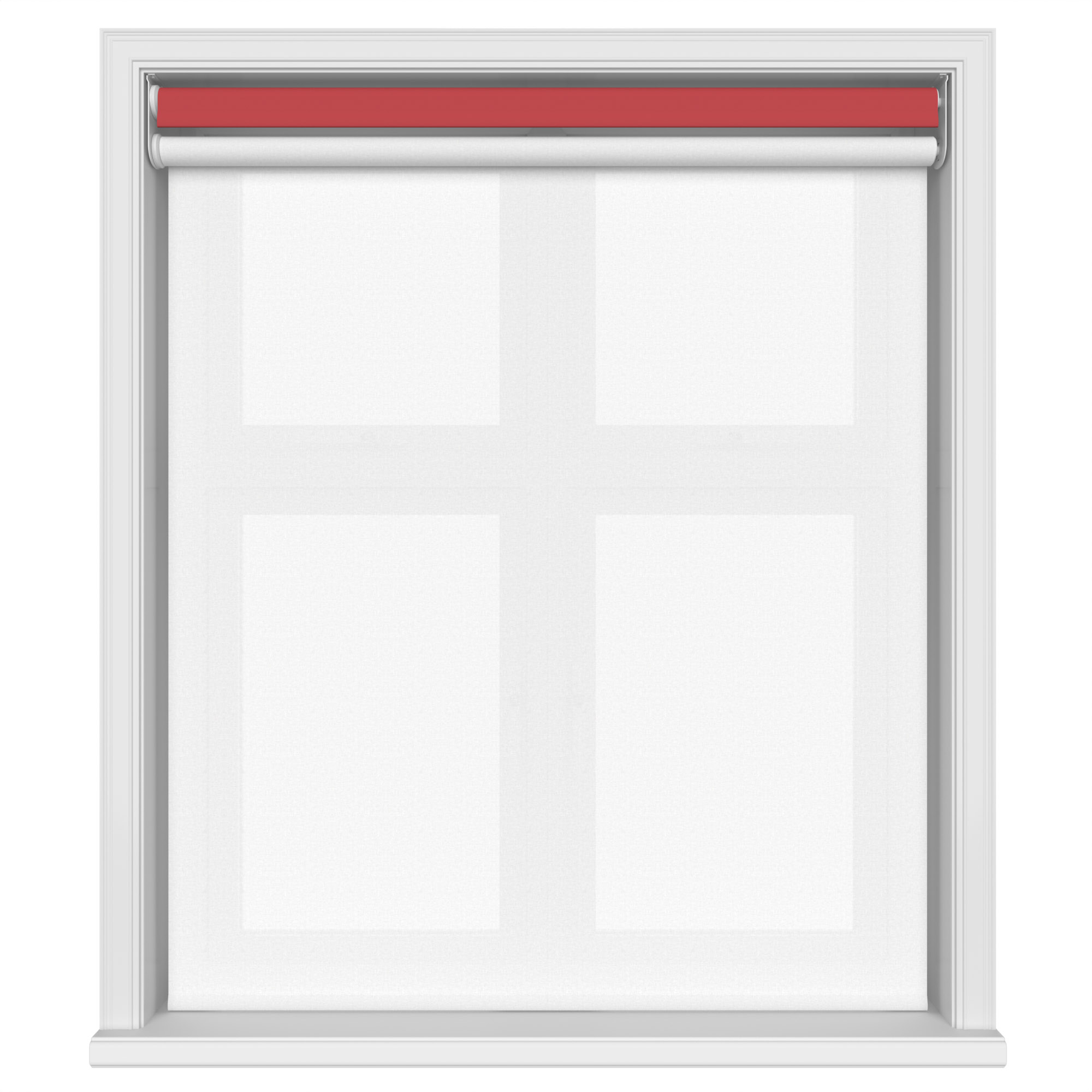 Dover Blackout Rich Ruby Motorised Double Roller Blind - Image 3