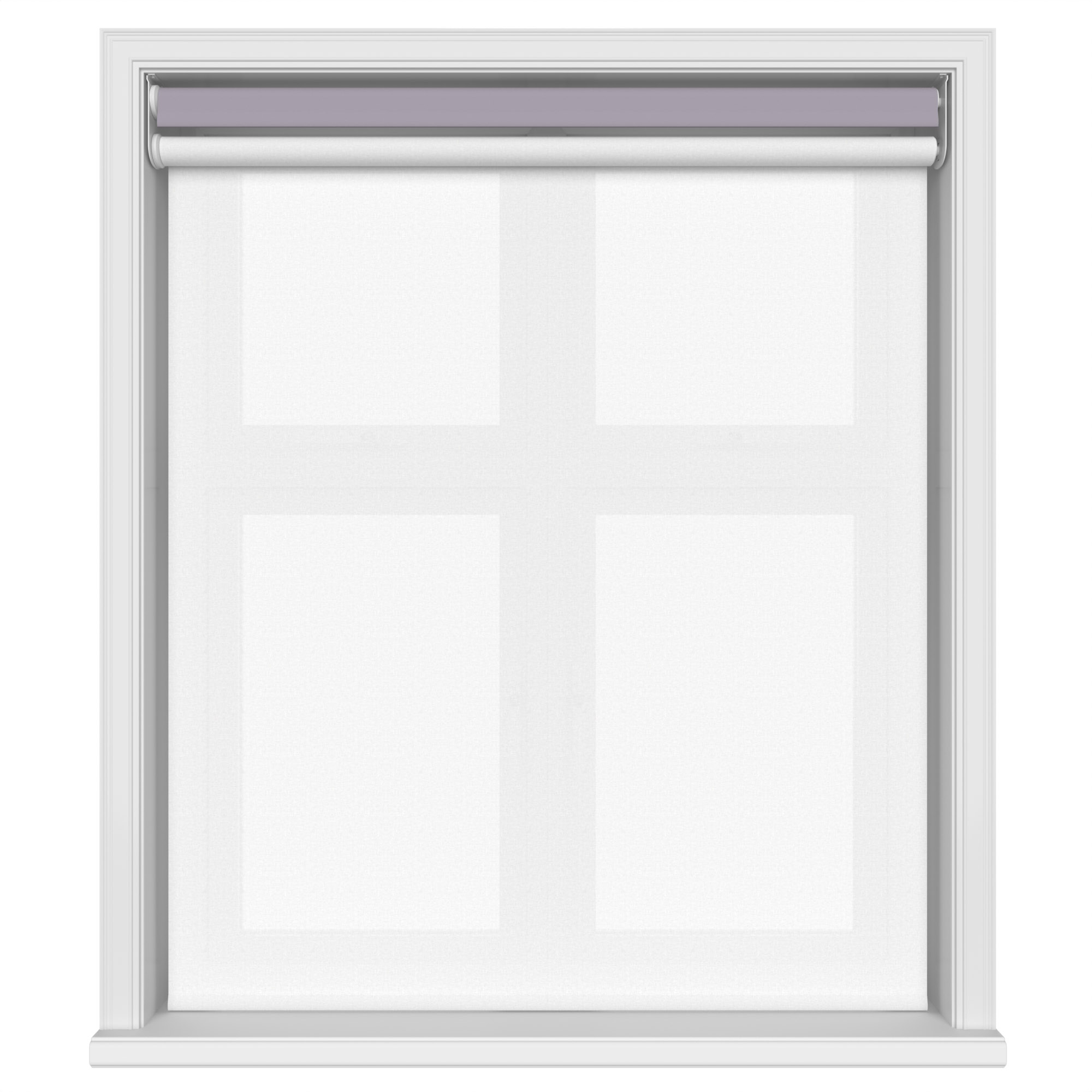Dover Blackout Lilac Haze Motorised Double Roller Blind - Image 3