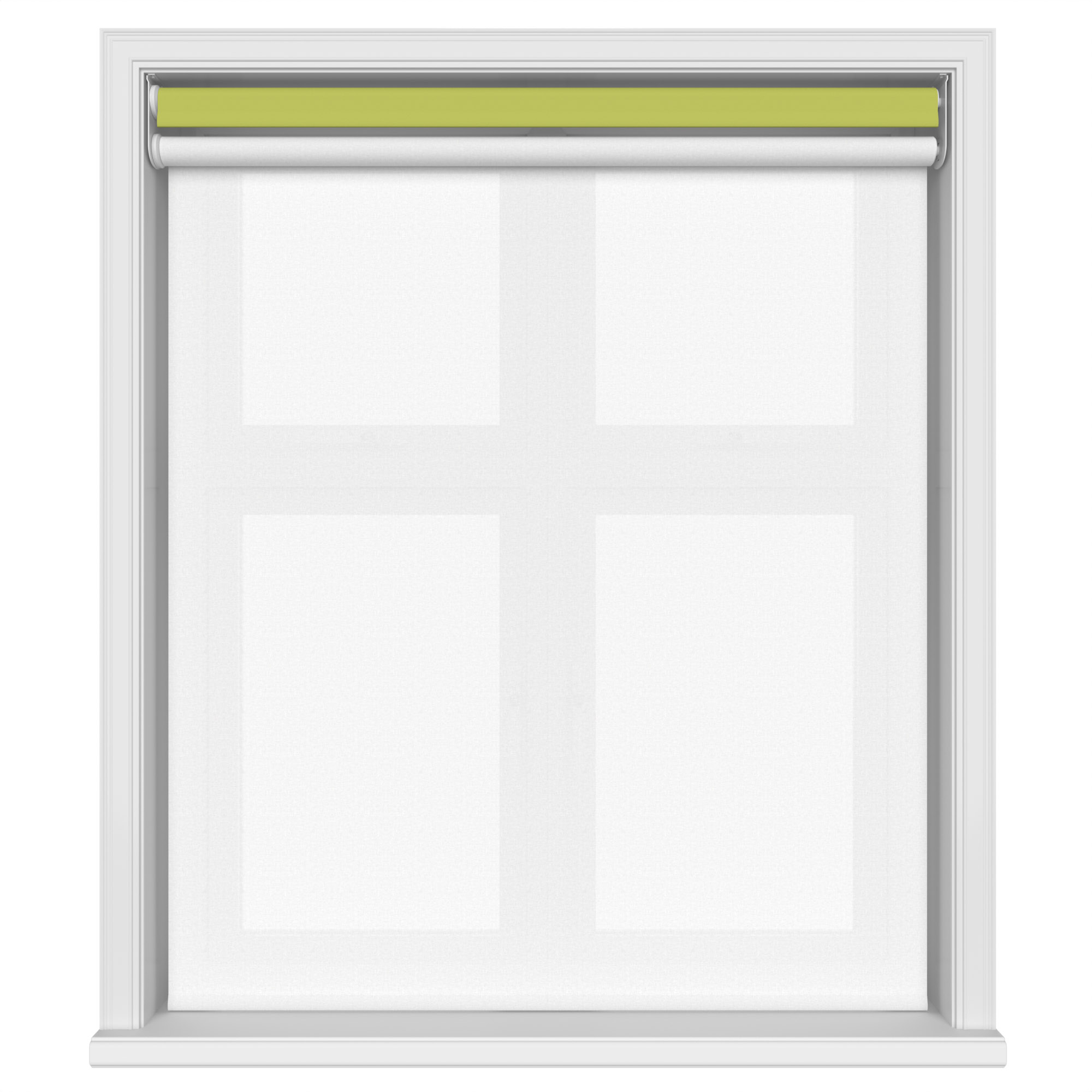 Dover Blackout Willow Leaf Motorised Double Roller Blind - Image 3