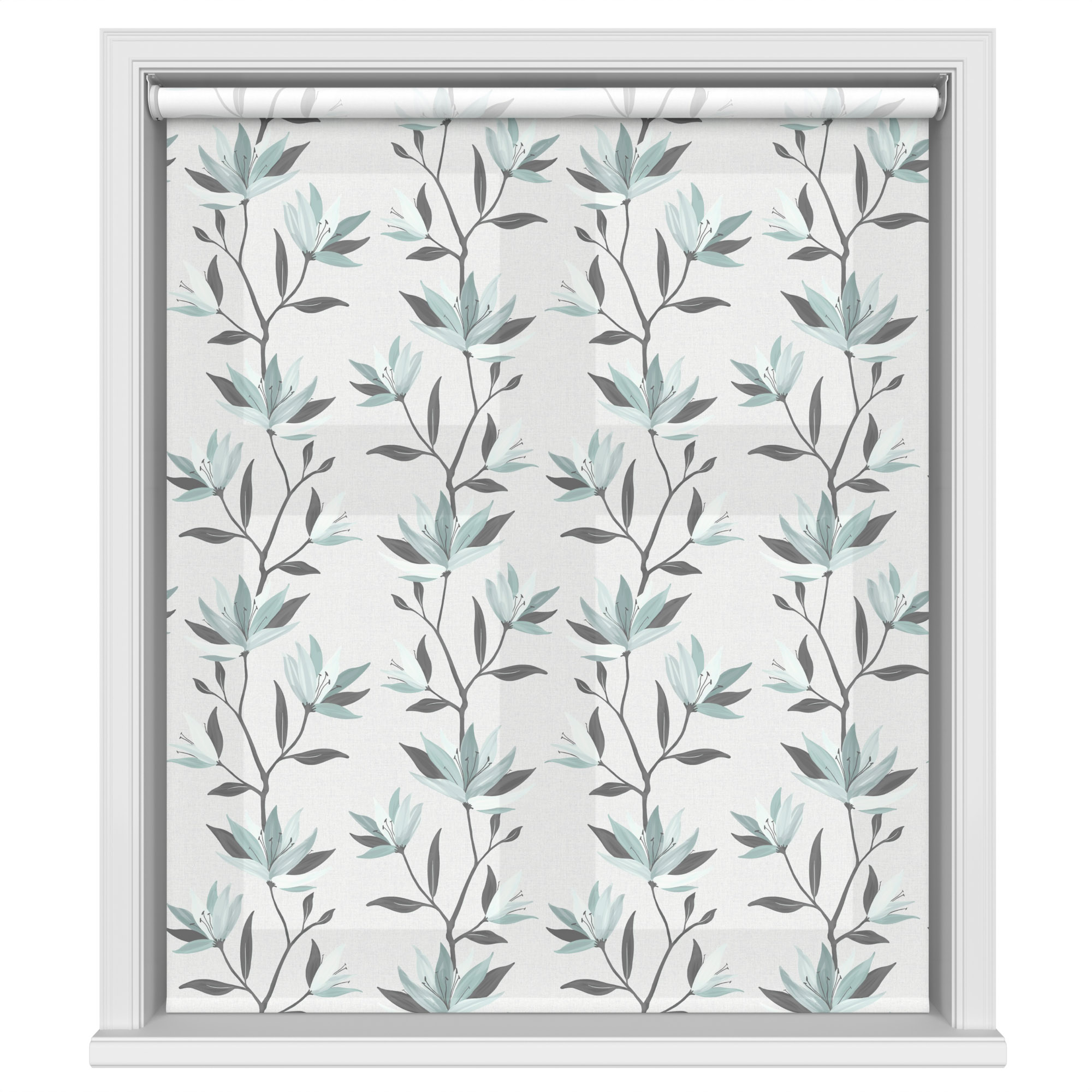 Lilyvale Quiet Duckegg Motorised Roller Blind - Image 2