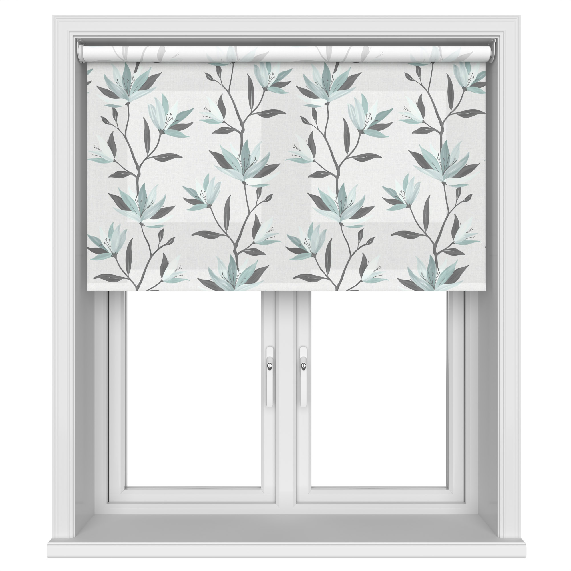 Lilyvale Quiet Duckegg Motorised Roller Blind - Image 3