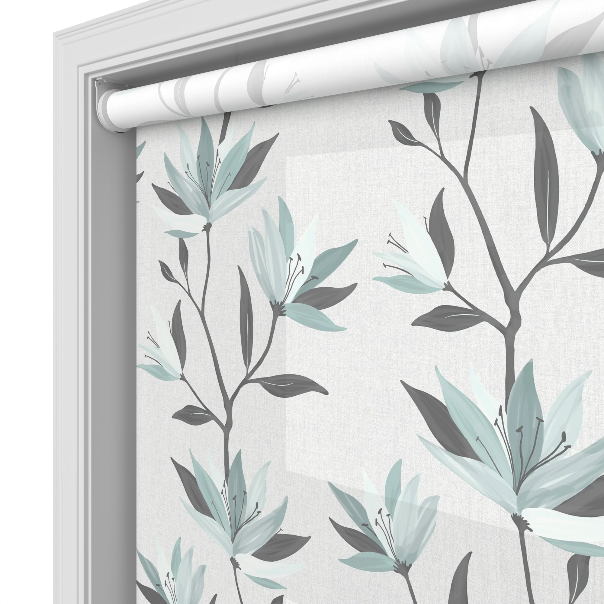 Lilyvale Quiet Duckegg Motorised Roller Blind - Image 5