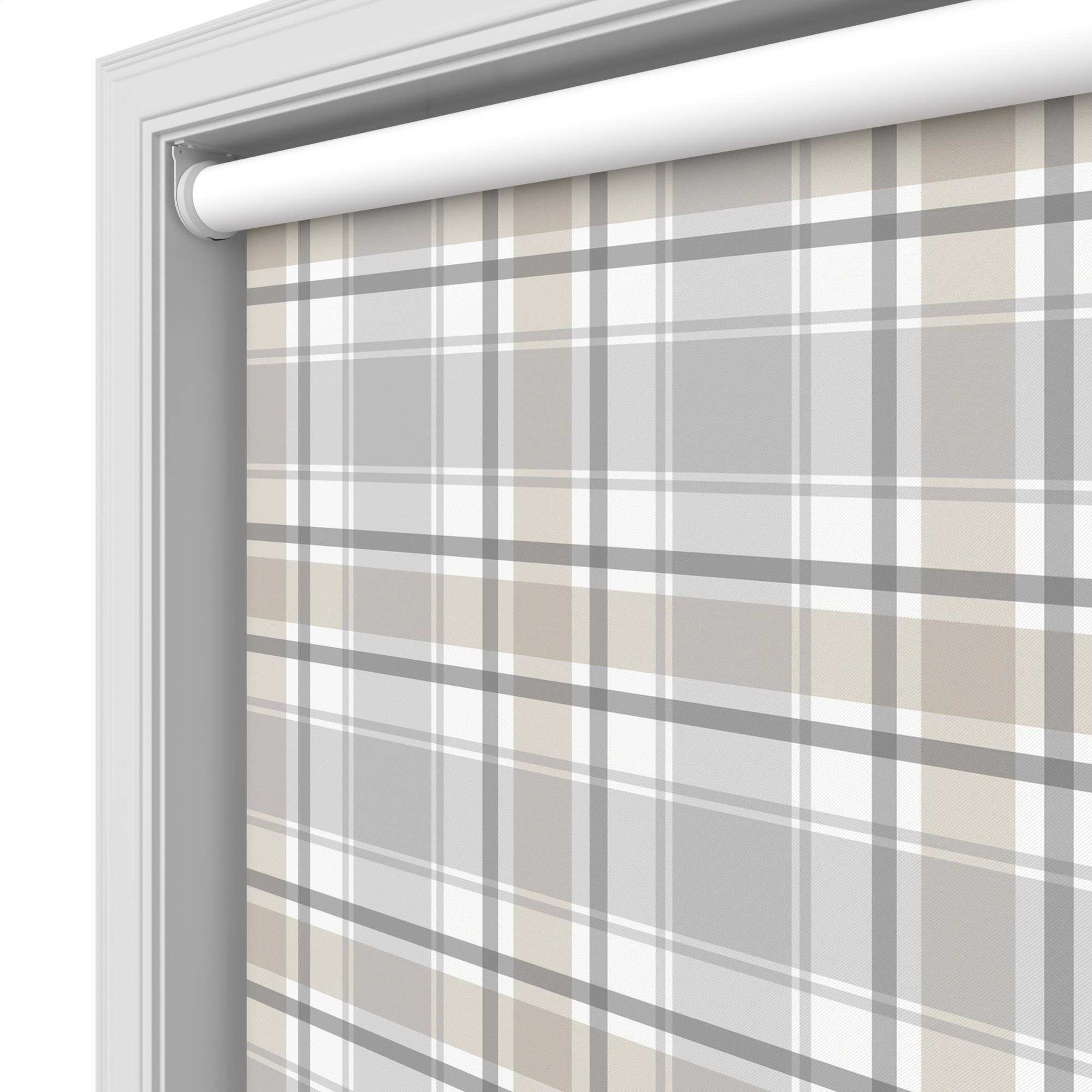 Highland Blackout Wild Hare Haze Motorised Roller Blind - Image 5