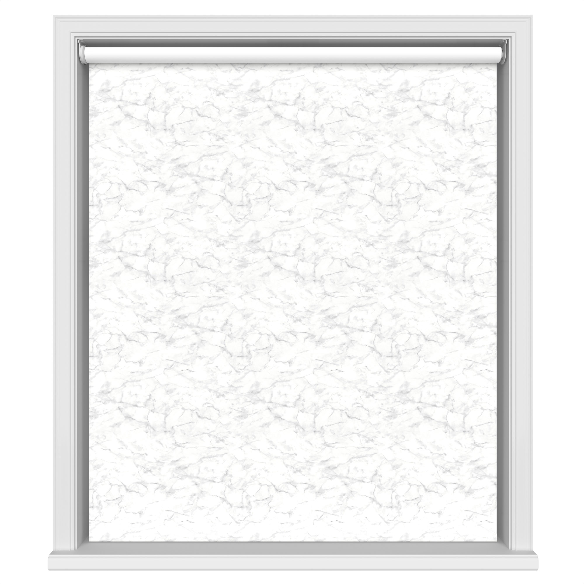 Marble Silver Blackout Motorised Roller Blind - Image 2