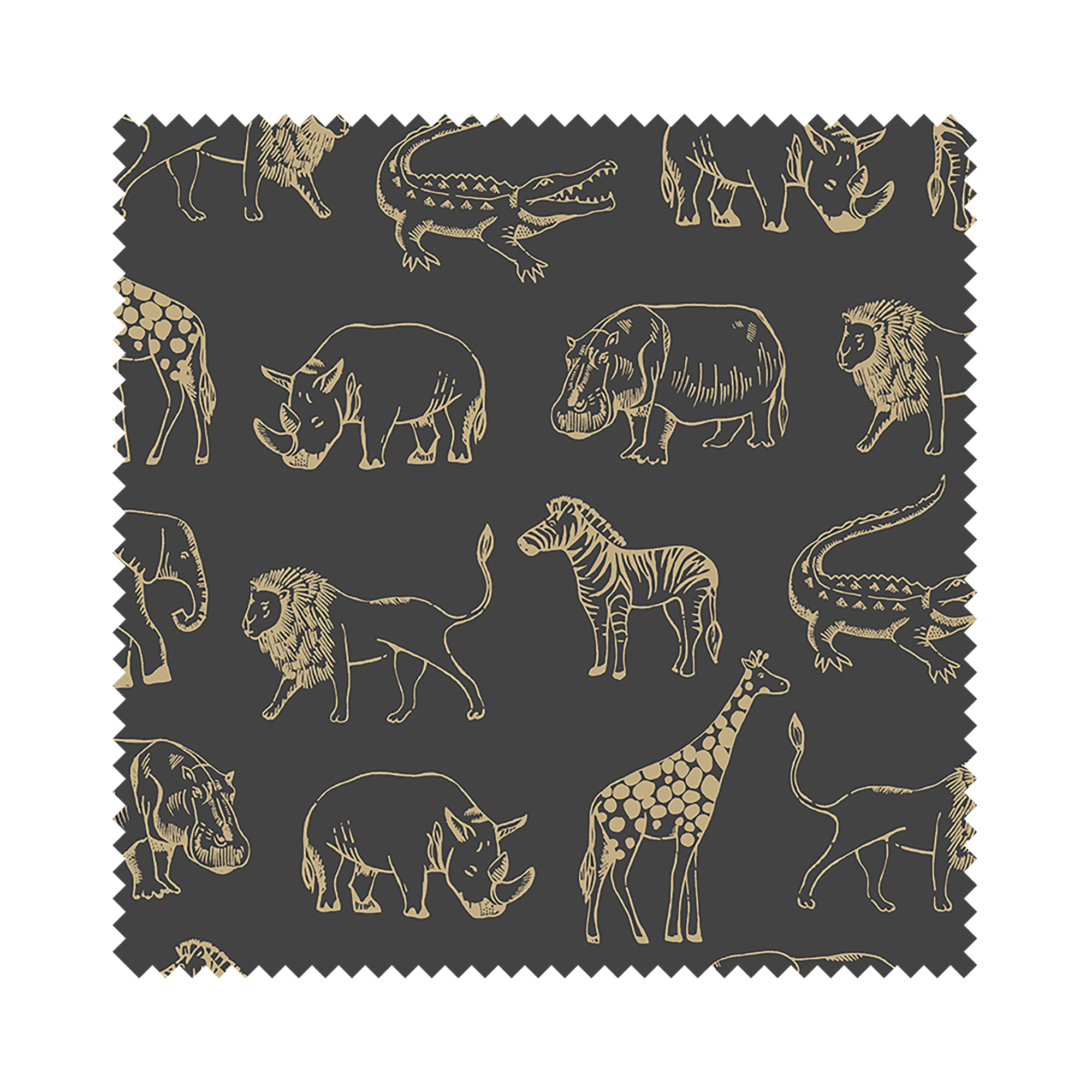 Night Safari Gold Blackout Motorised Roller Blind - Image 7