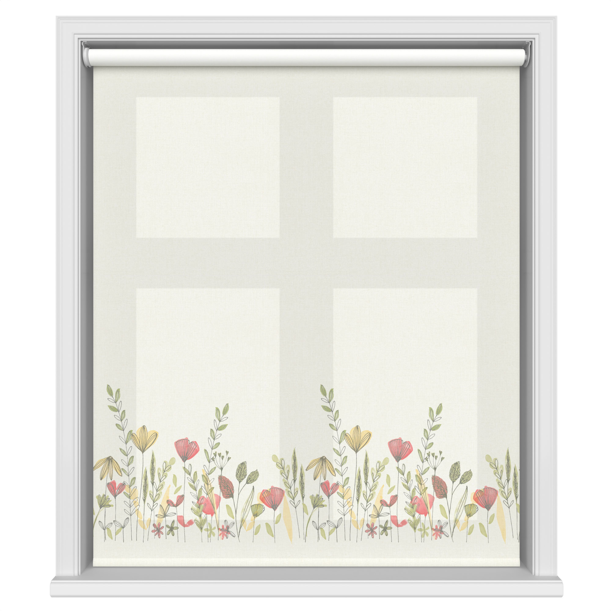 Prairie Poppy Motorised Roller Blind - Image 2
