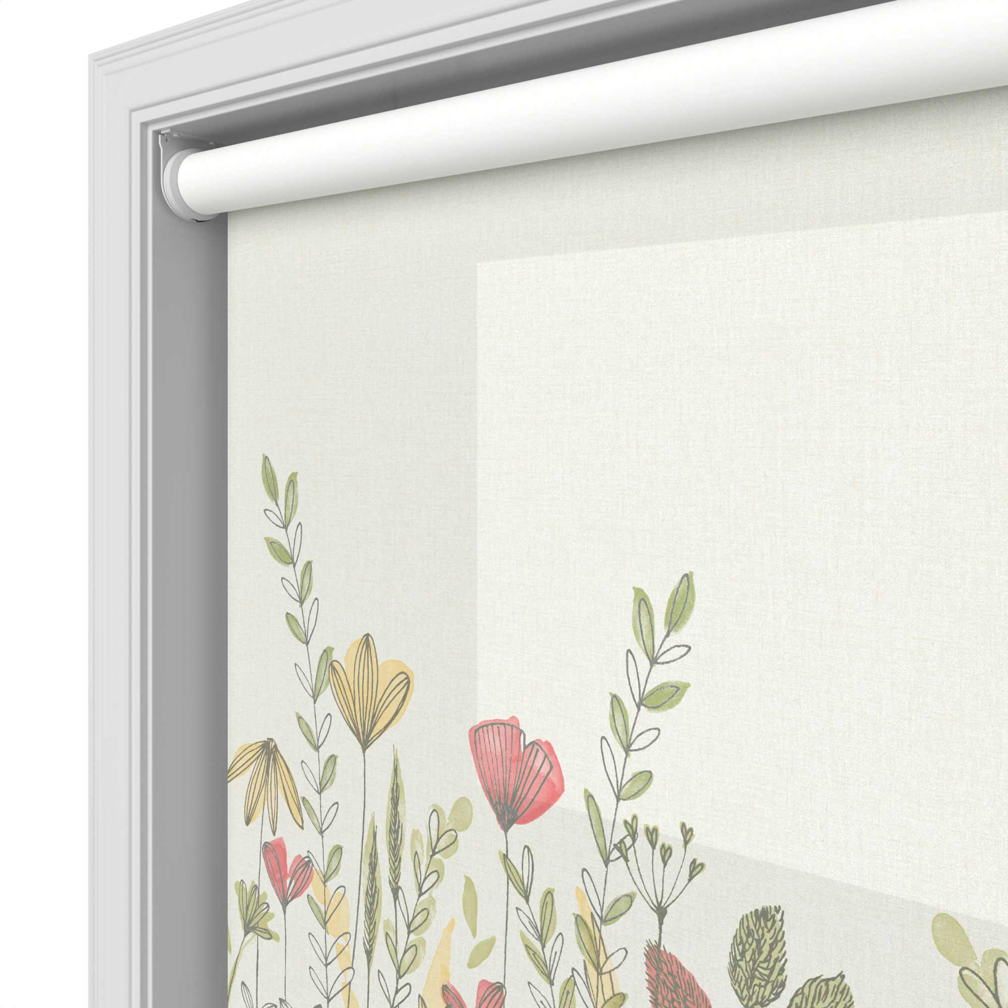 Prairie Poppy Motorised Roller Blind - Image 5