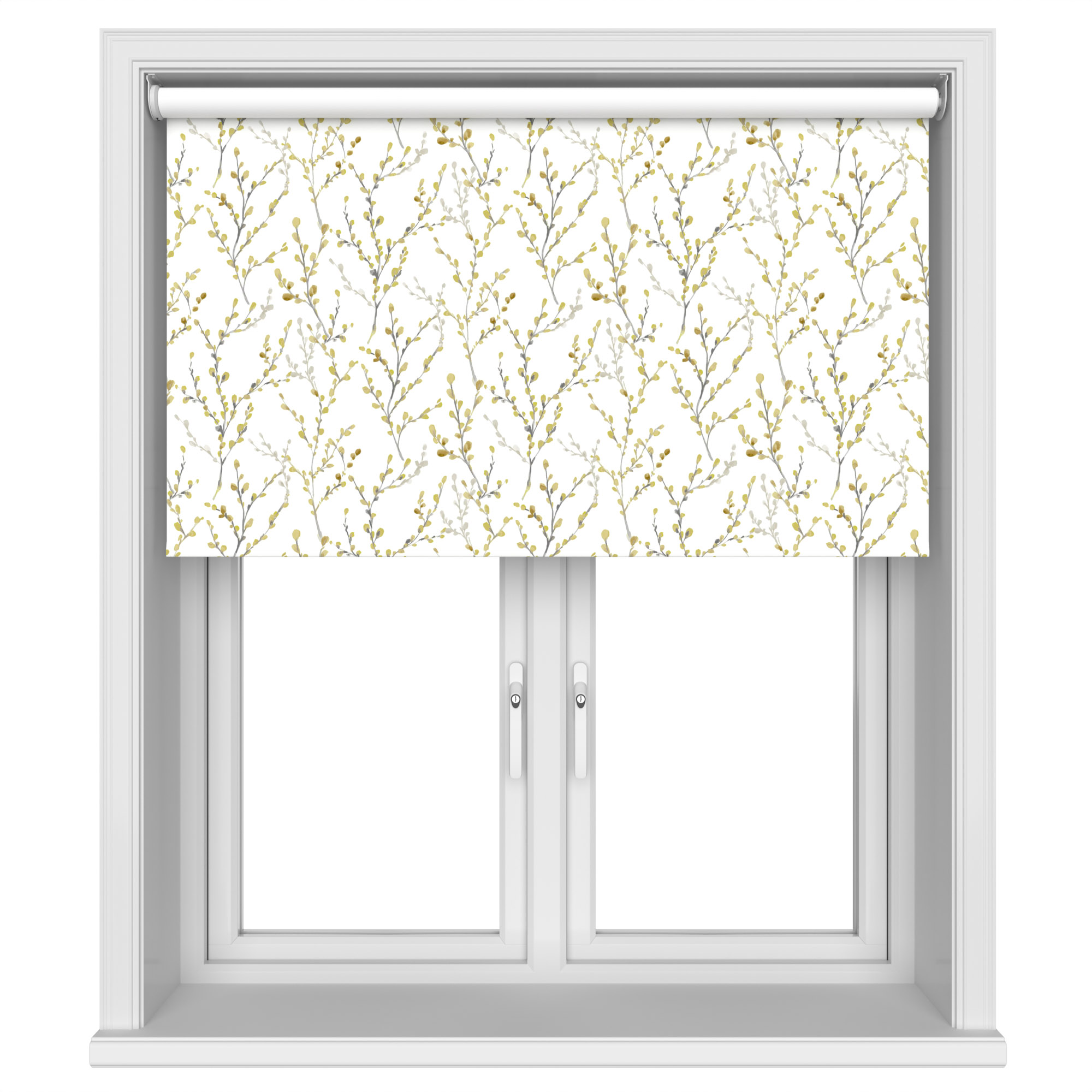 Willow Blackout Brazen Yellow Motorised Roller Blind - Image 3