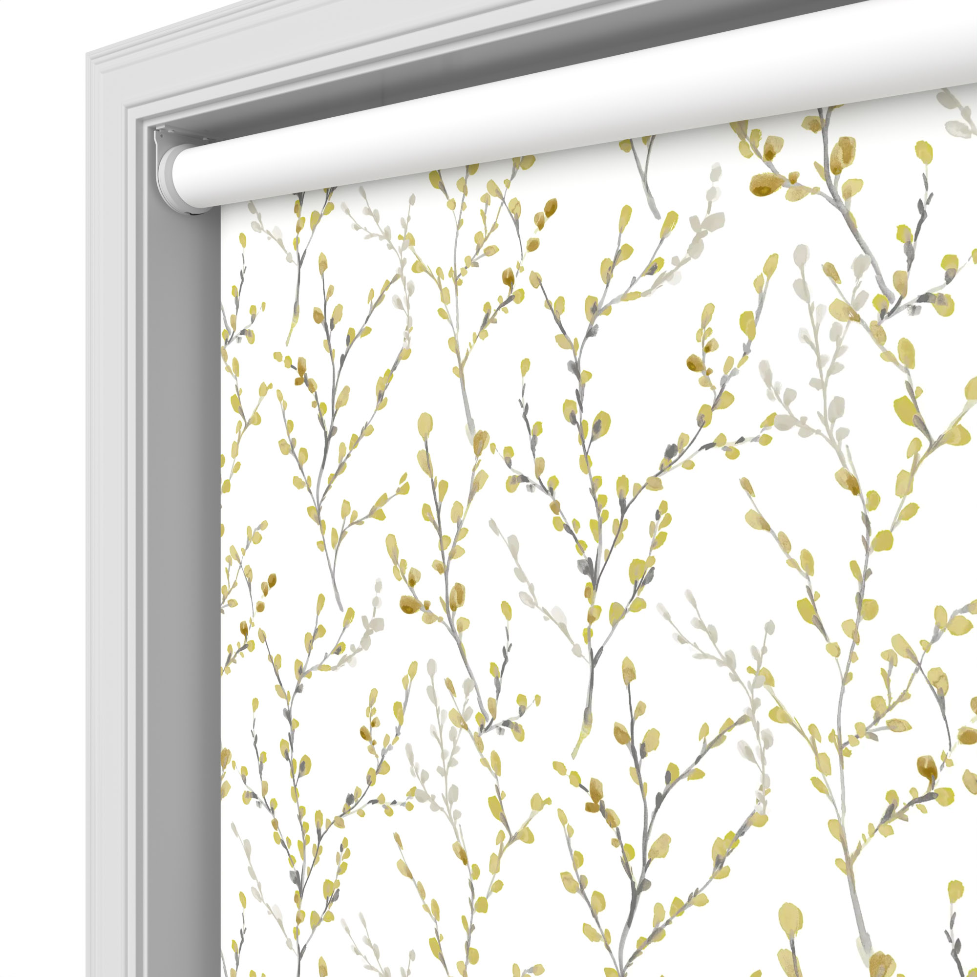 Willow Blackout Brazen Yellow Motorised Roller Blind - Image 5