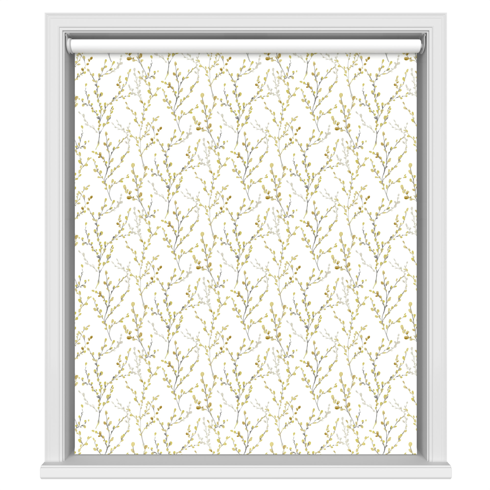 Willow Blackout Brazen Yellow Motorised Roller Blind - Image 2