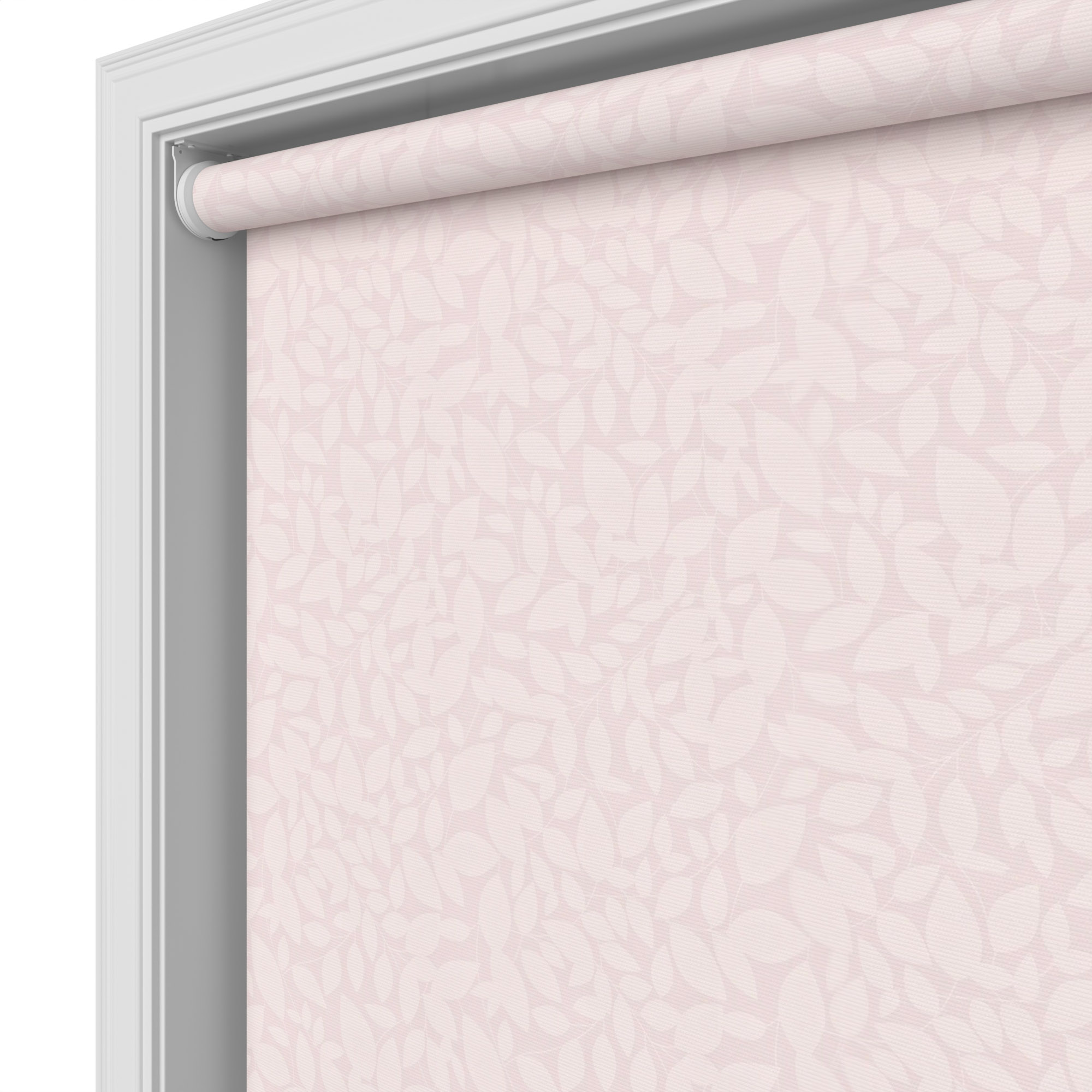 Thicket Blackout Delicate Blush Motorised Roller Blind - Image 5