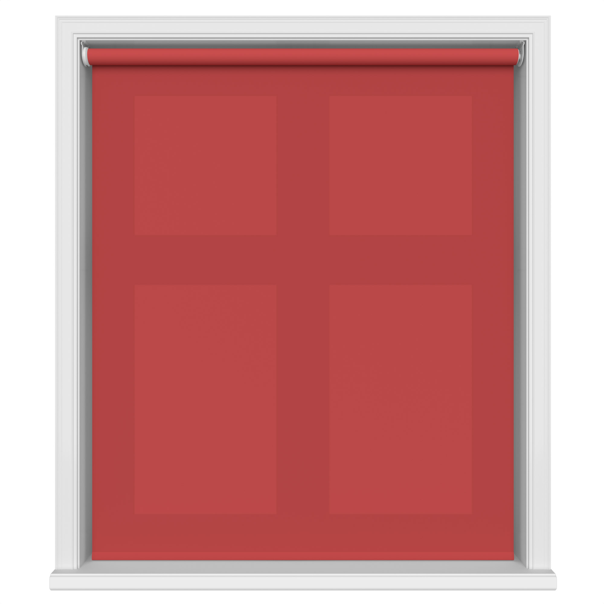 Dover Flame Red Motorised Roller Blind - Image 2