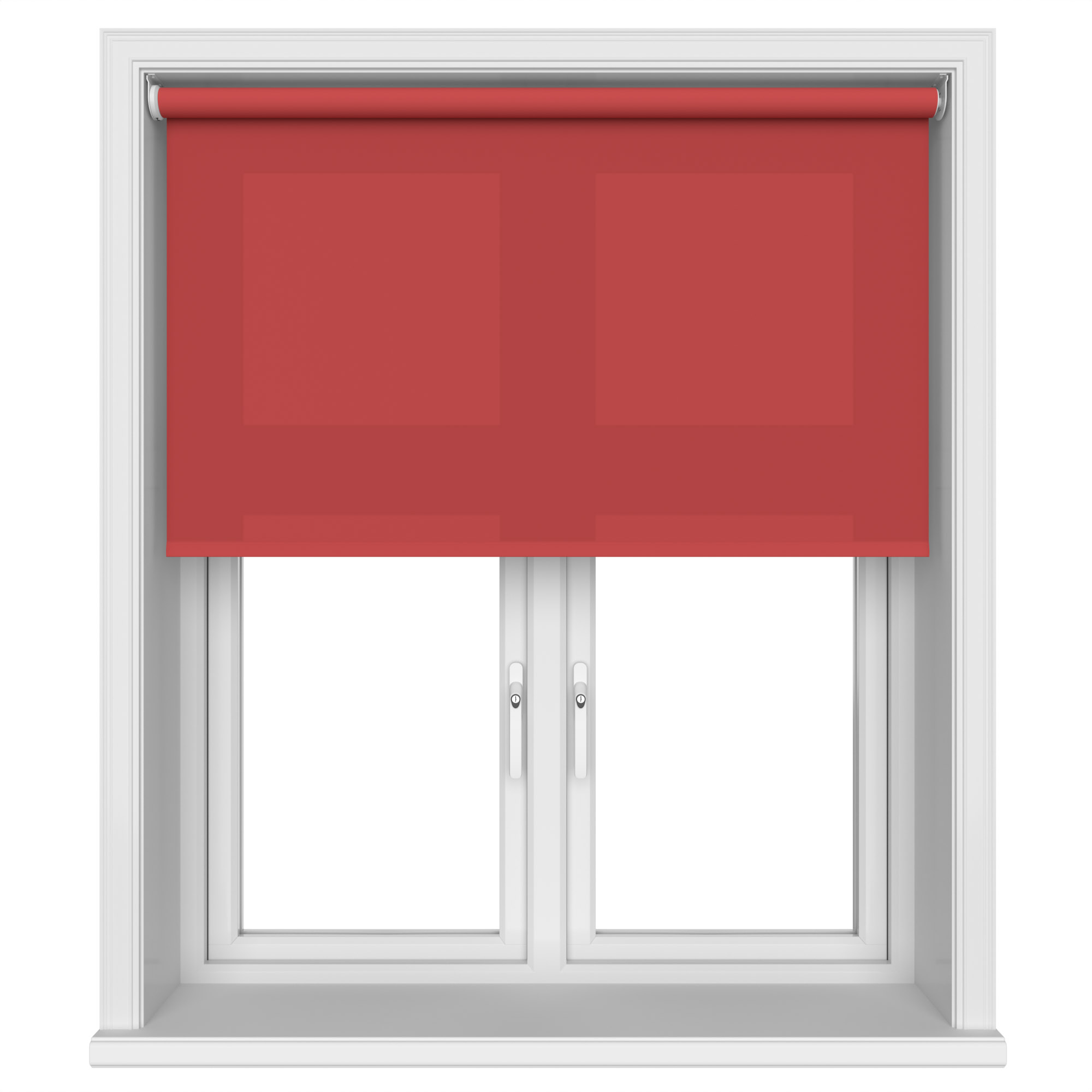 Dover Flame Red Motorised Roller Blind - Image 3