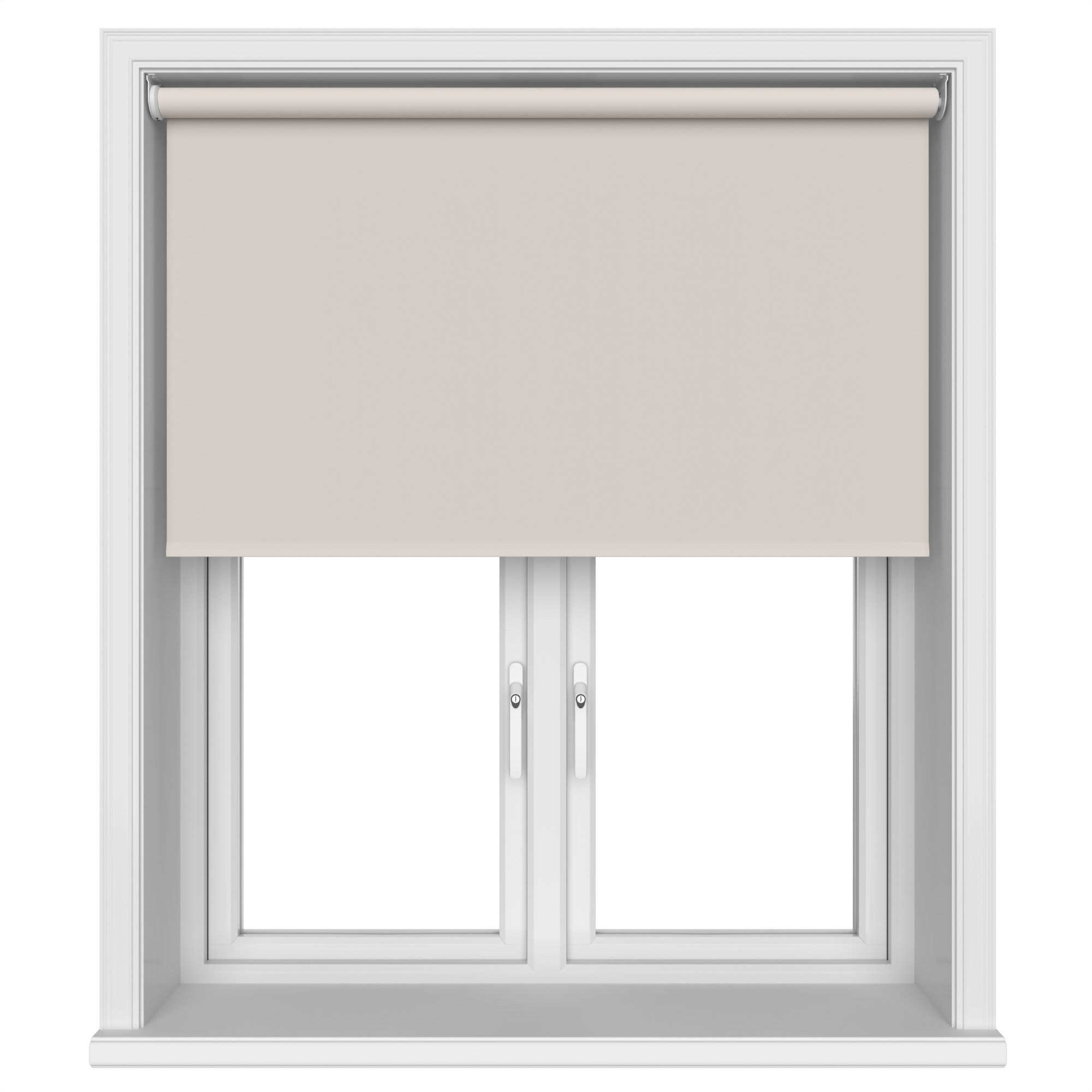 Dover Blackout Soft Dove Motorised Roller Blind - Image 3
