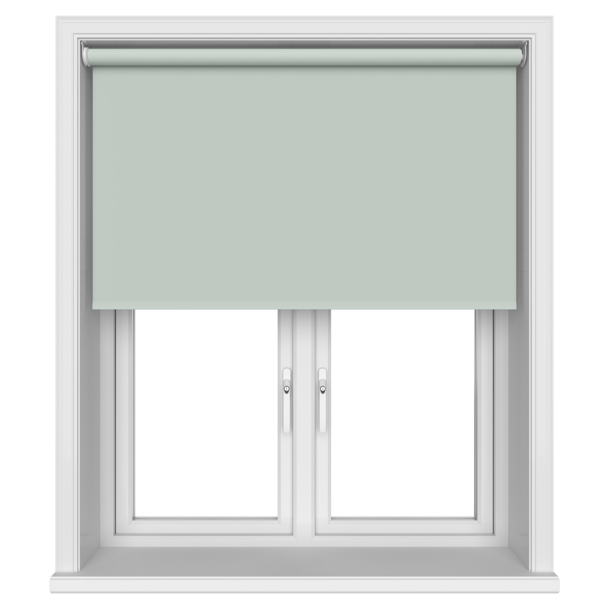 Dover Blackout Powdered Blue Motorised Roller Blind - Image 3