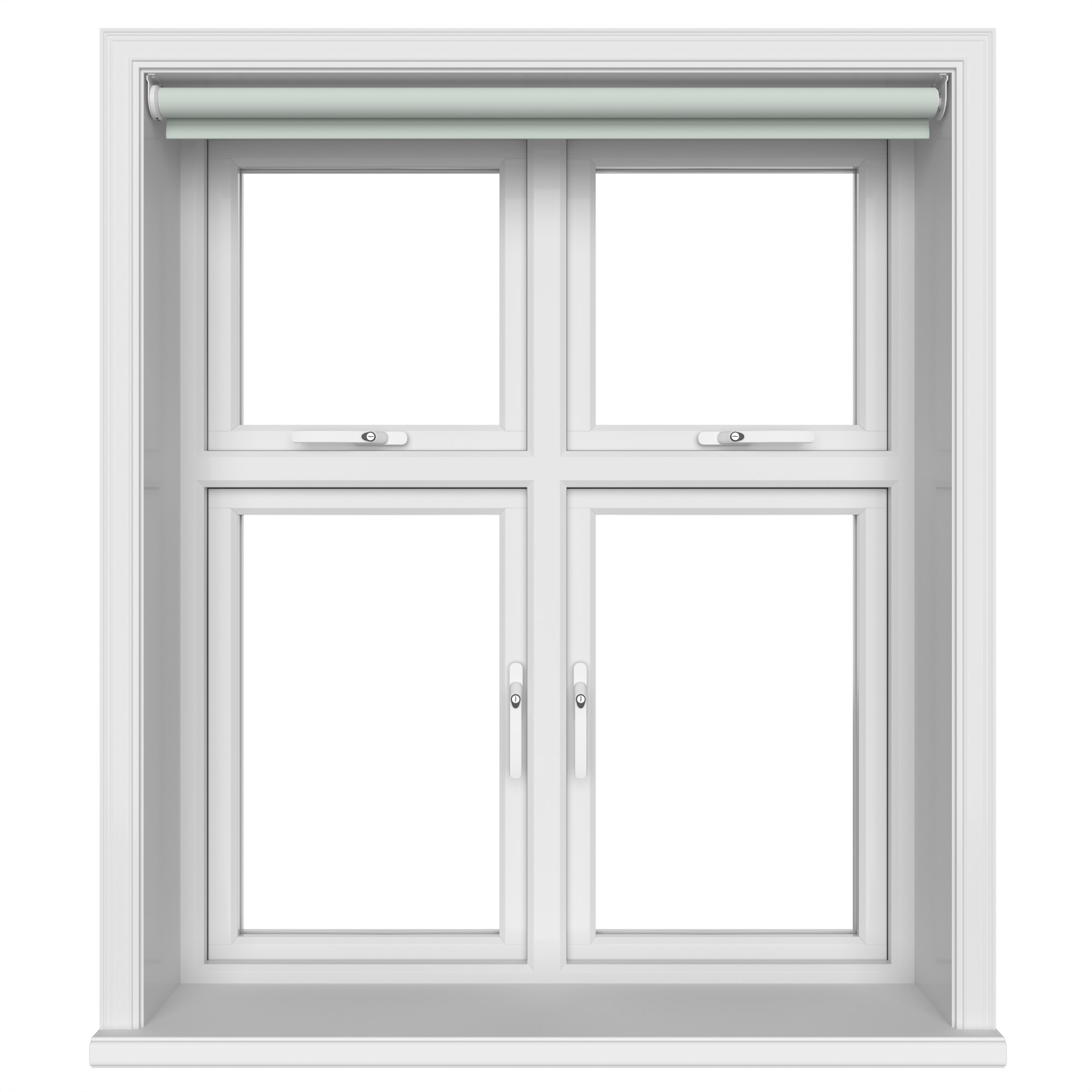 Dover Blackout Powdered Blue Motorised Roller Blind - Image 4