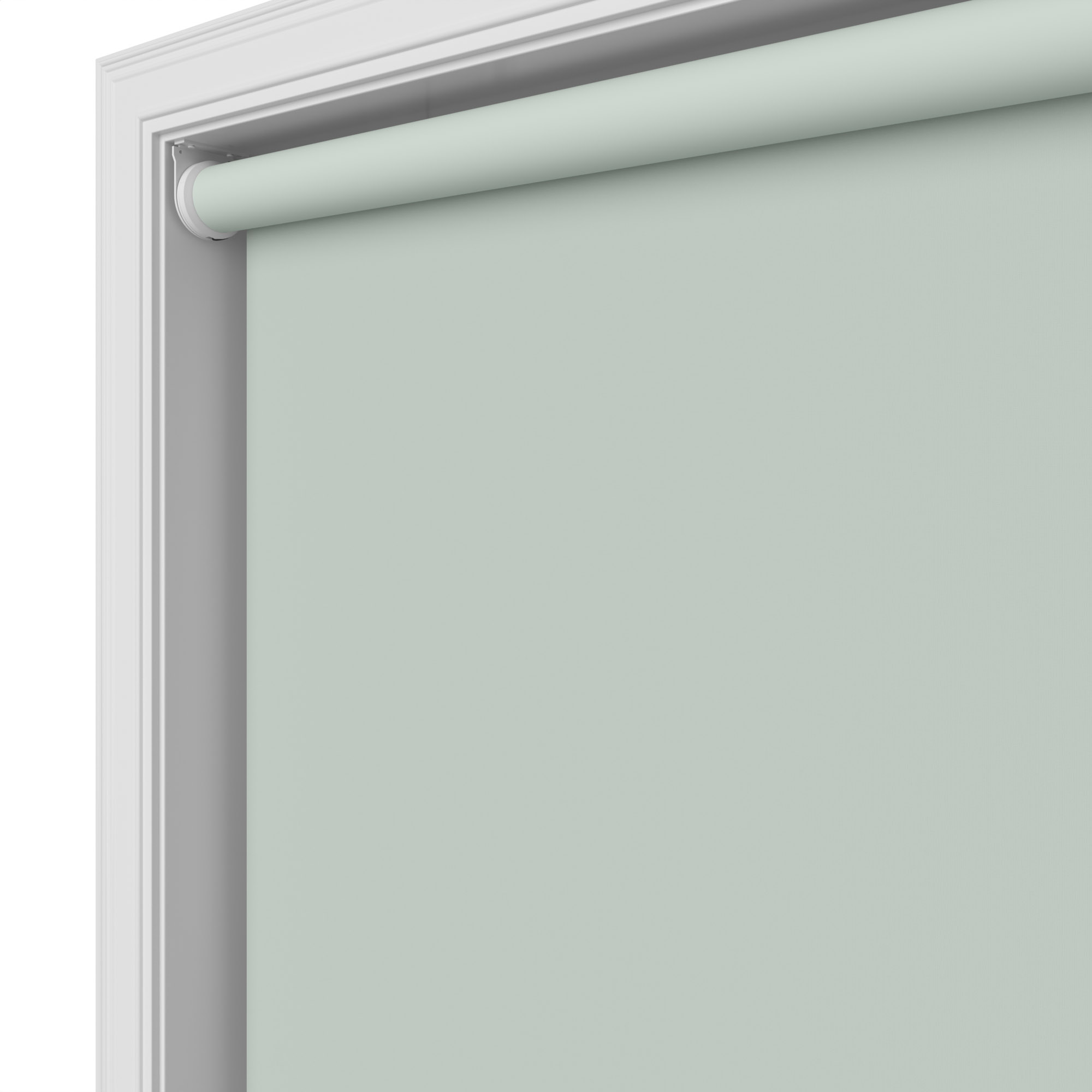 Dover Blackout Powdered Blue Motorised Roller Blind - Image 5