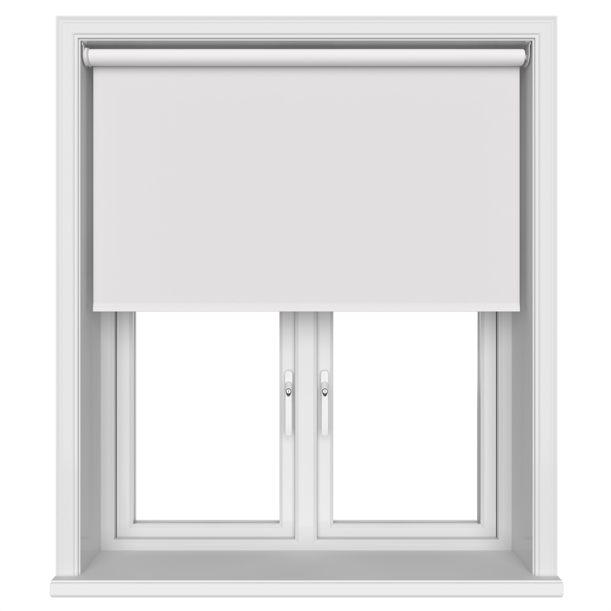 Dover Blackout Frosted White Motorised Roller Blind - Image 3