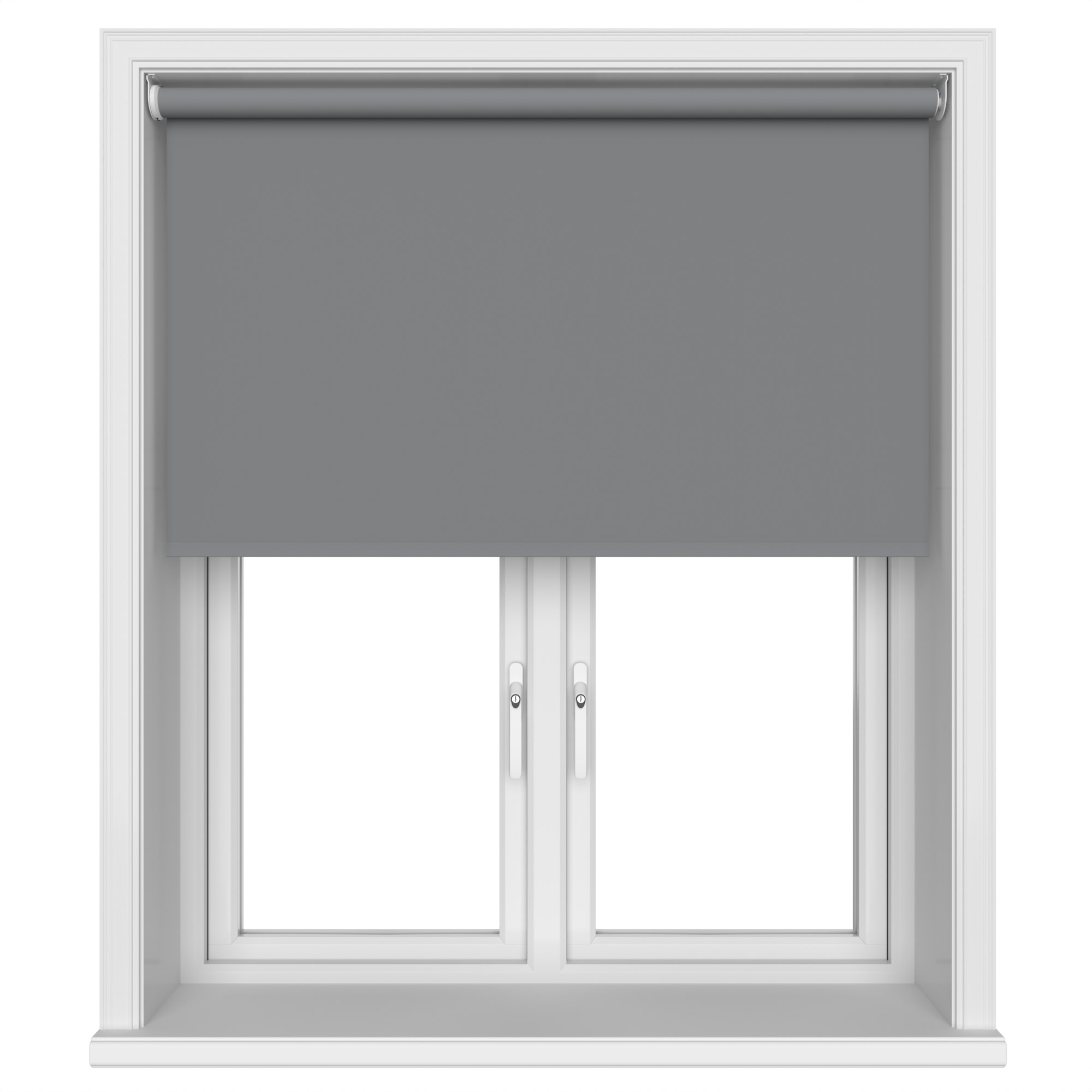 Dover Blackout Graphite Grey Motorised Roller Blind - Image 3