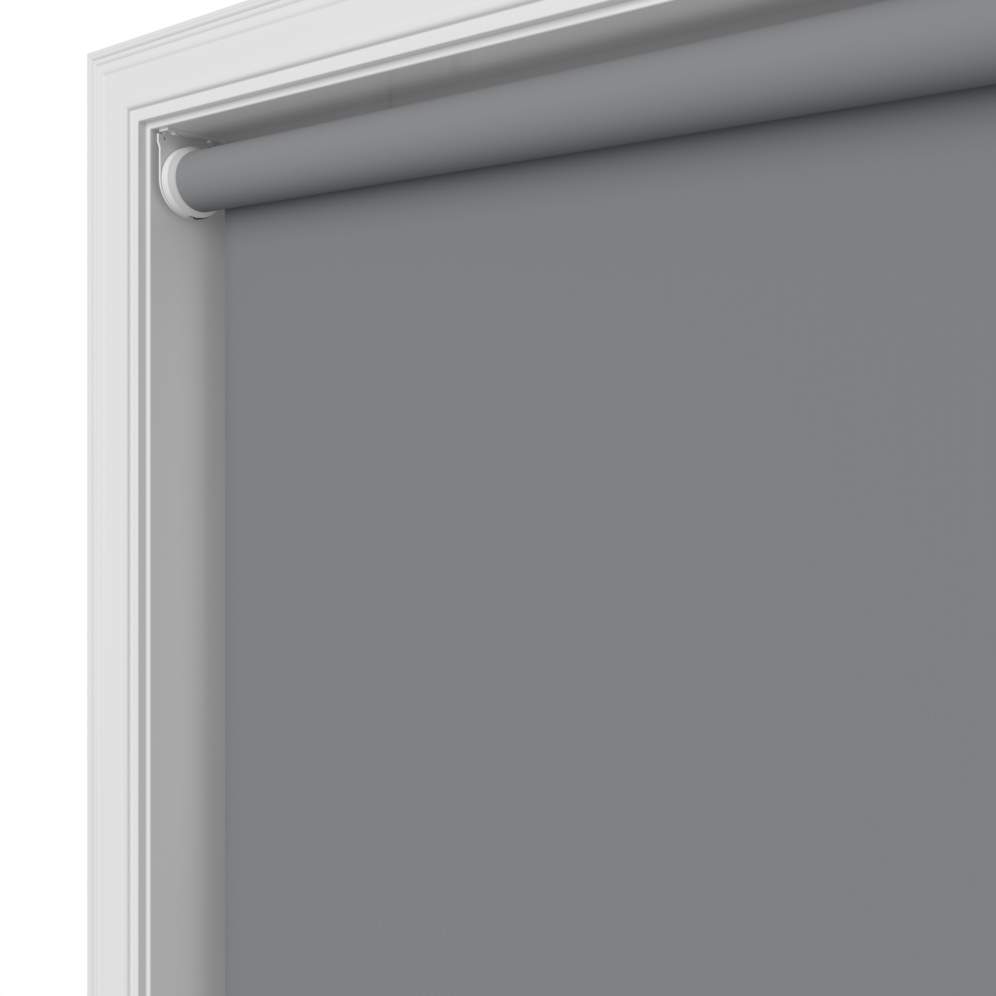 Dover Blackout Graphite Grey Motorised Roller Blind - Image 5