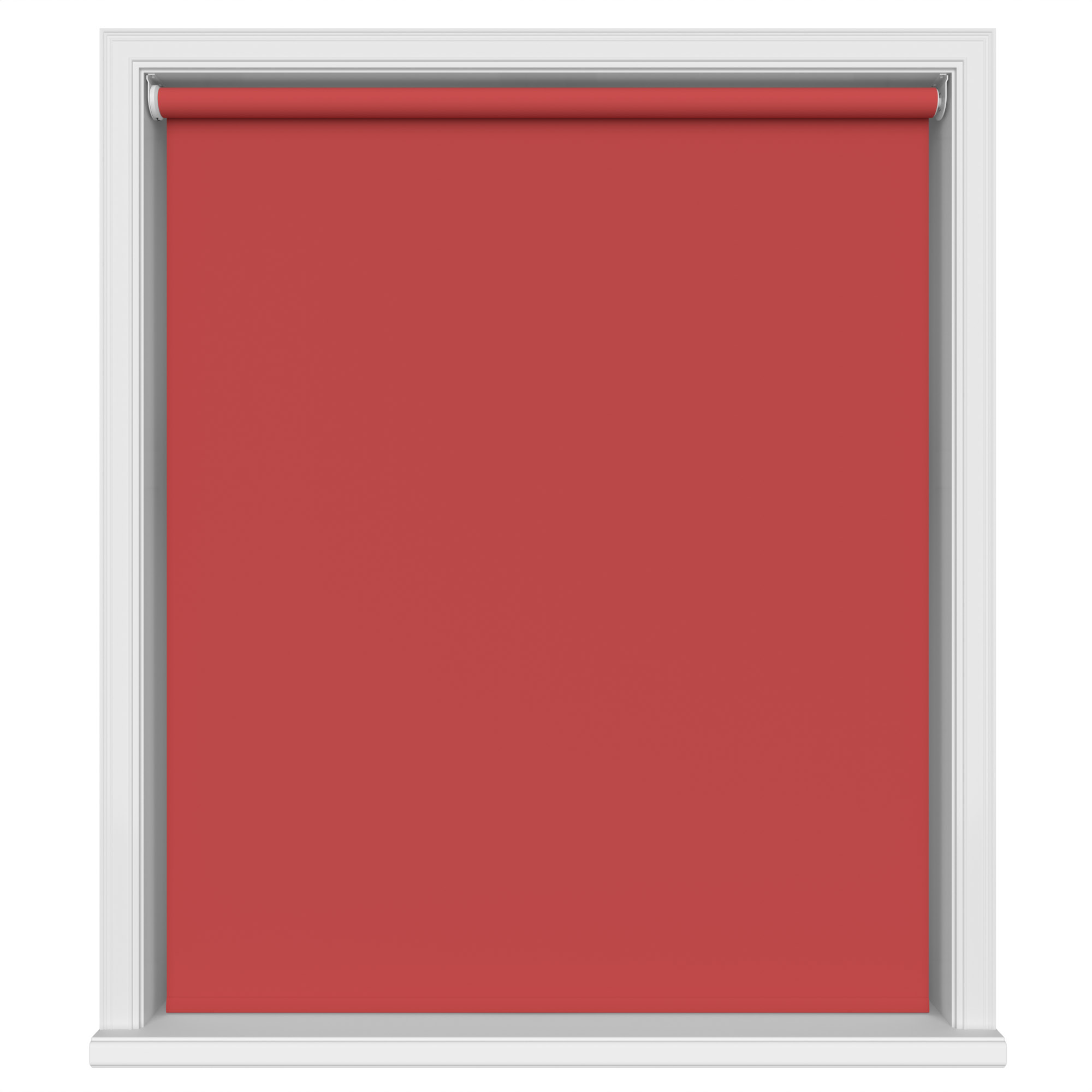 Dover Blackout Flame Red Motorised Roller Blind - Image 2