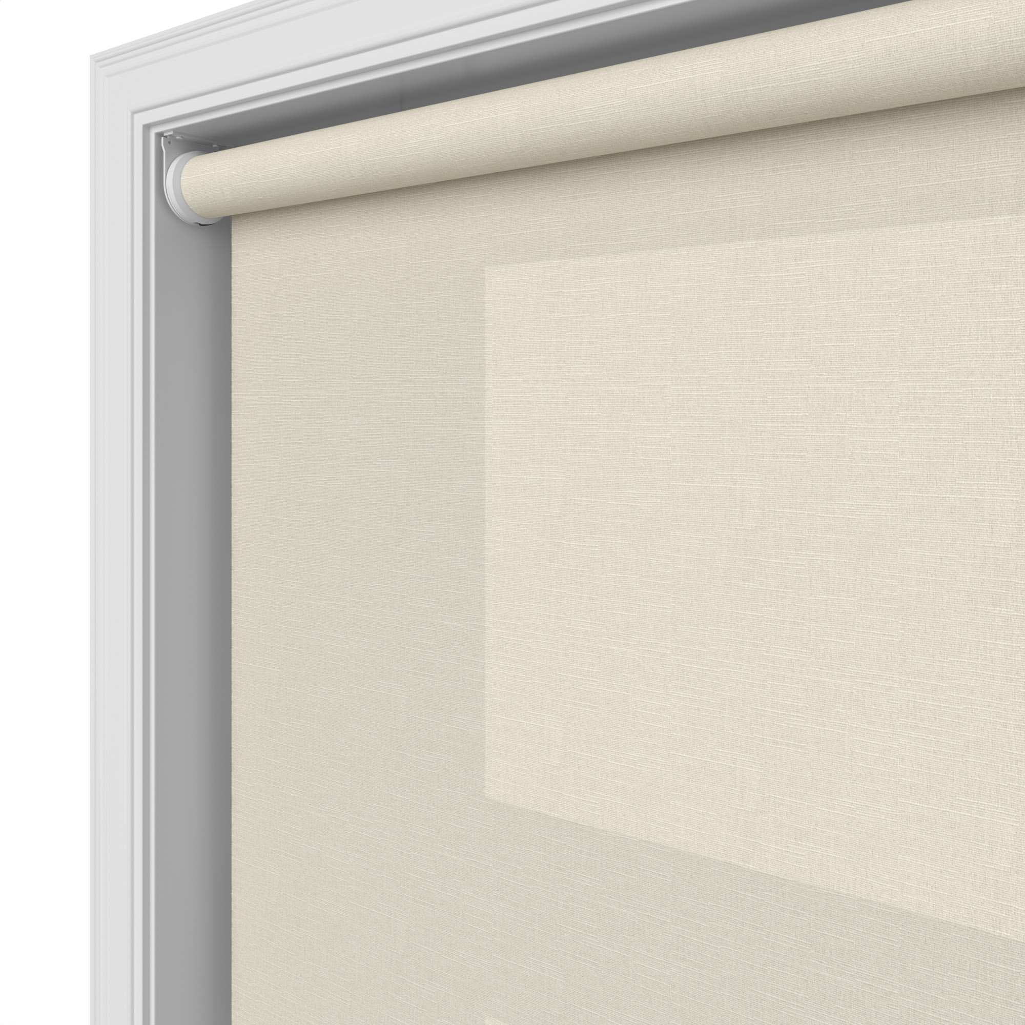 Huxley Soft Biscuit Motorised Roller Blind - Image 5