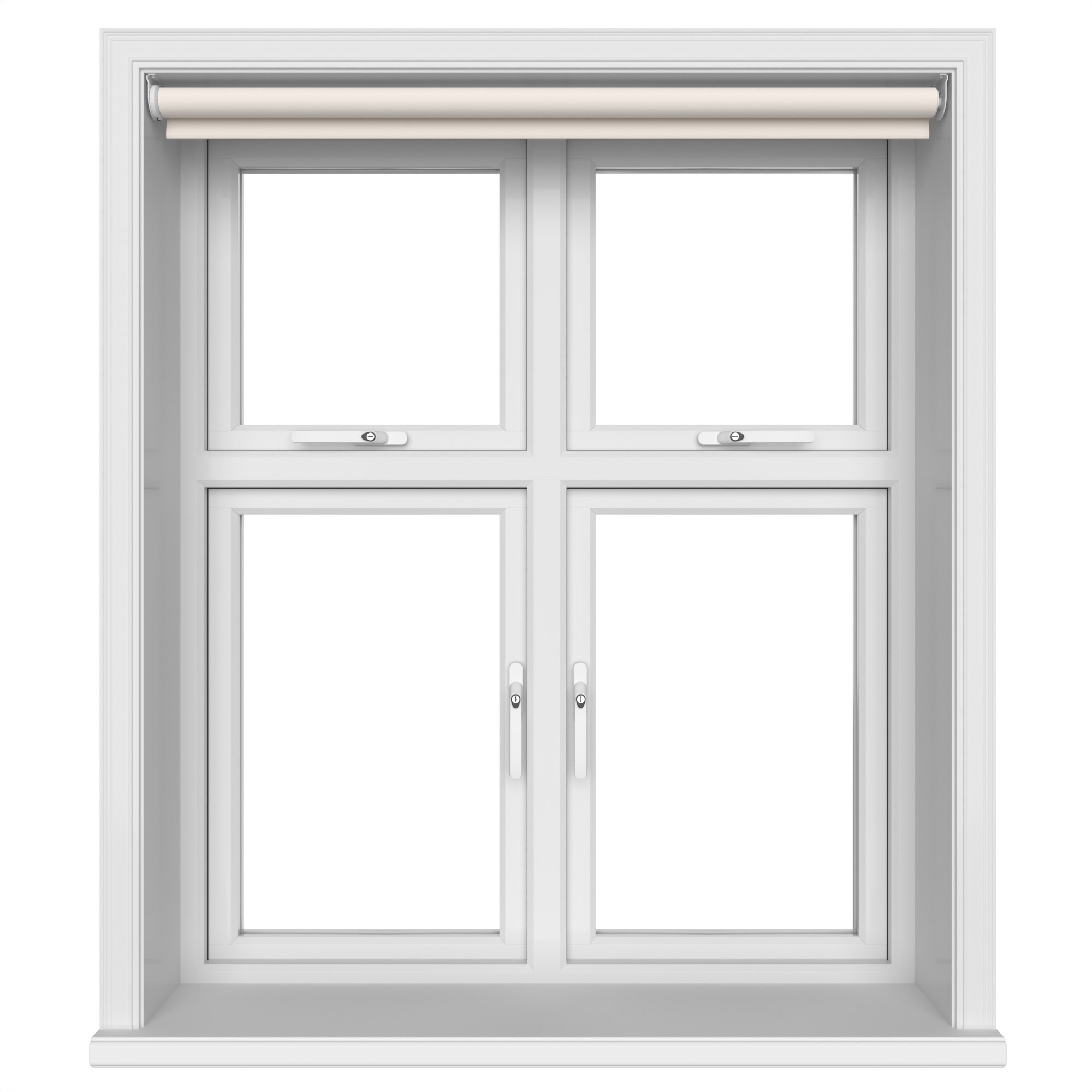 Chester Blackout Ivory Motorised Roller Blind - Image 4