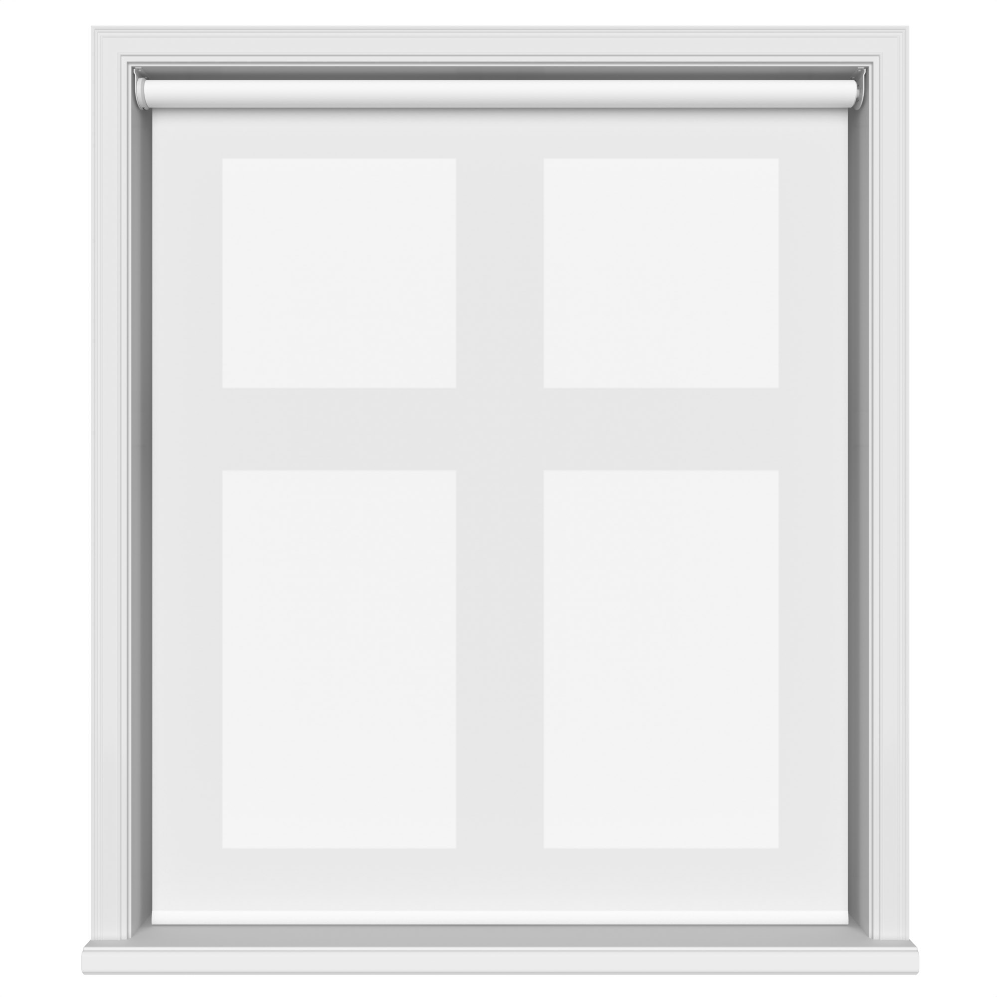 Chester Pure White Motorised Roller Blind - Image 2