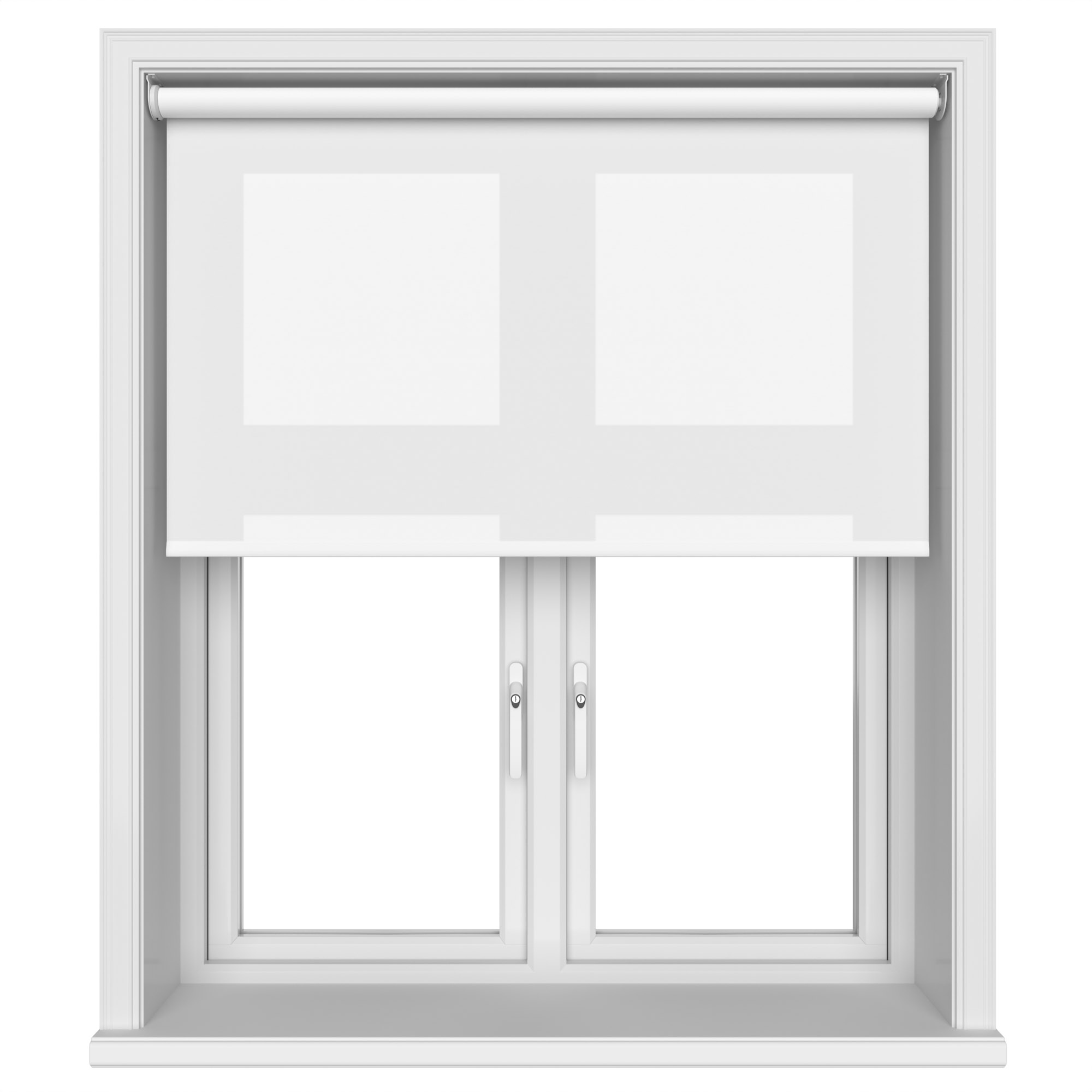 Chester Pure White Motorised Roller Blind - Image 3