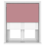 Dover Blackout Rosy Dawn Motorised Double Roller Blind
