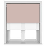 Dover Blackout Blush Pink Motorised Double Roller Blind