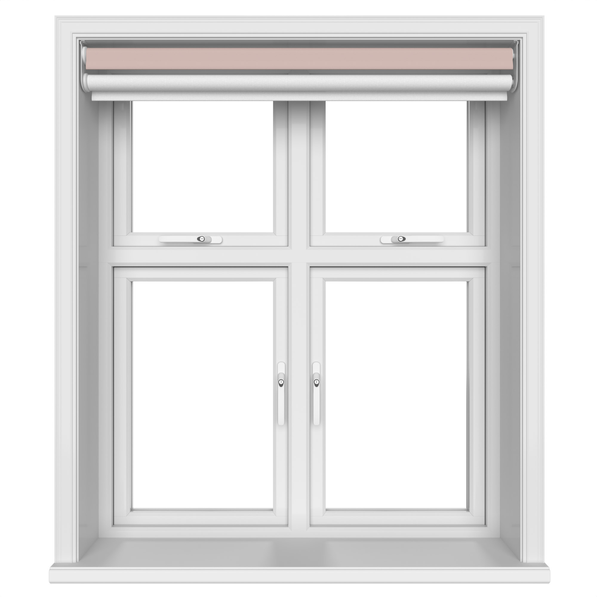 Dover Blackout Blush Pink Motorised Double Roller Blind - Image 5