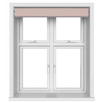 Dover Blackout Blush Pink Motorised Double Roller Blind